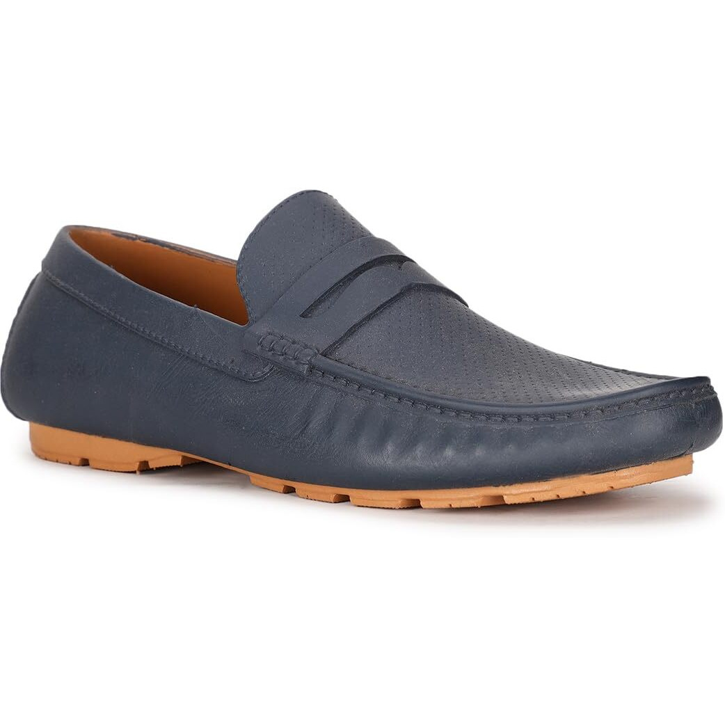 Bata Men's NU DRIVER Slipon Formal Shoes (8529821_BLUE_8 UK)