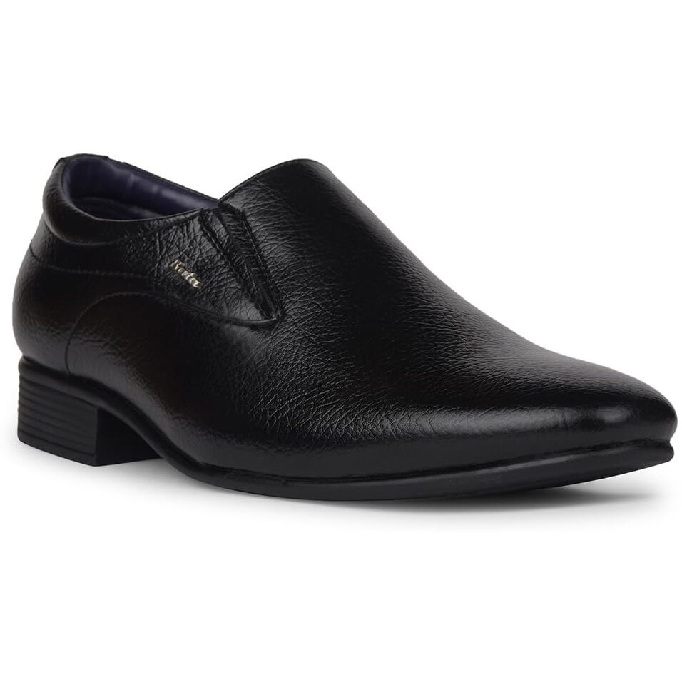 Bata Men's Formal Leather Shoes | Classic & Stylish Dress Shoes for Office, Business, and Special Occasions | Comfortable & Durable Men's Footwear Black