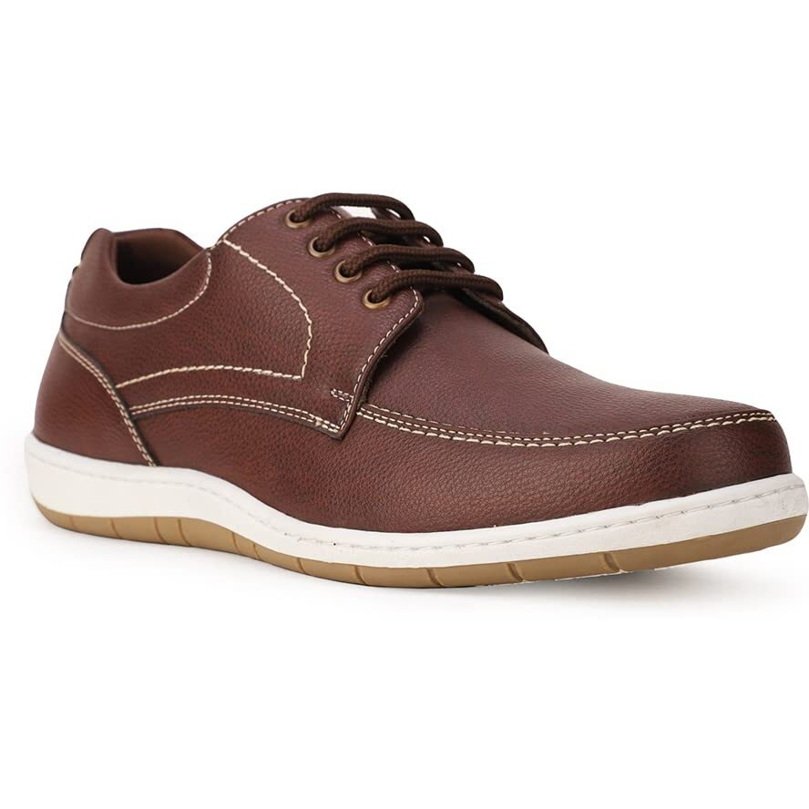 Bata Mens I-and Laceup Casual Shoes, Brown