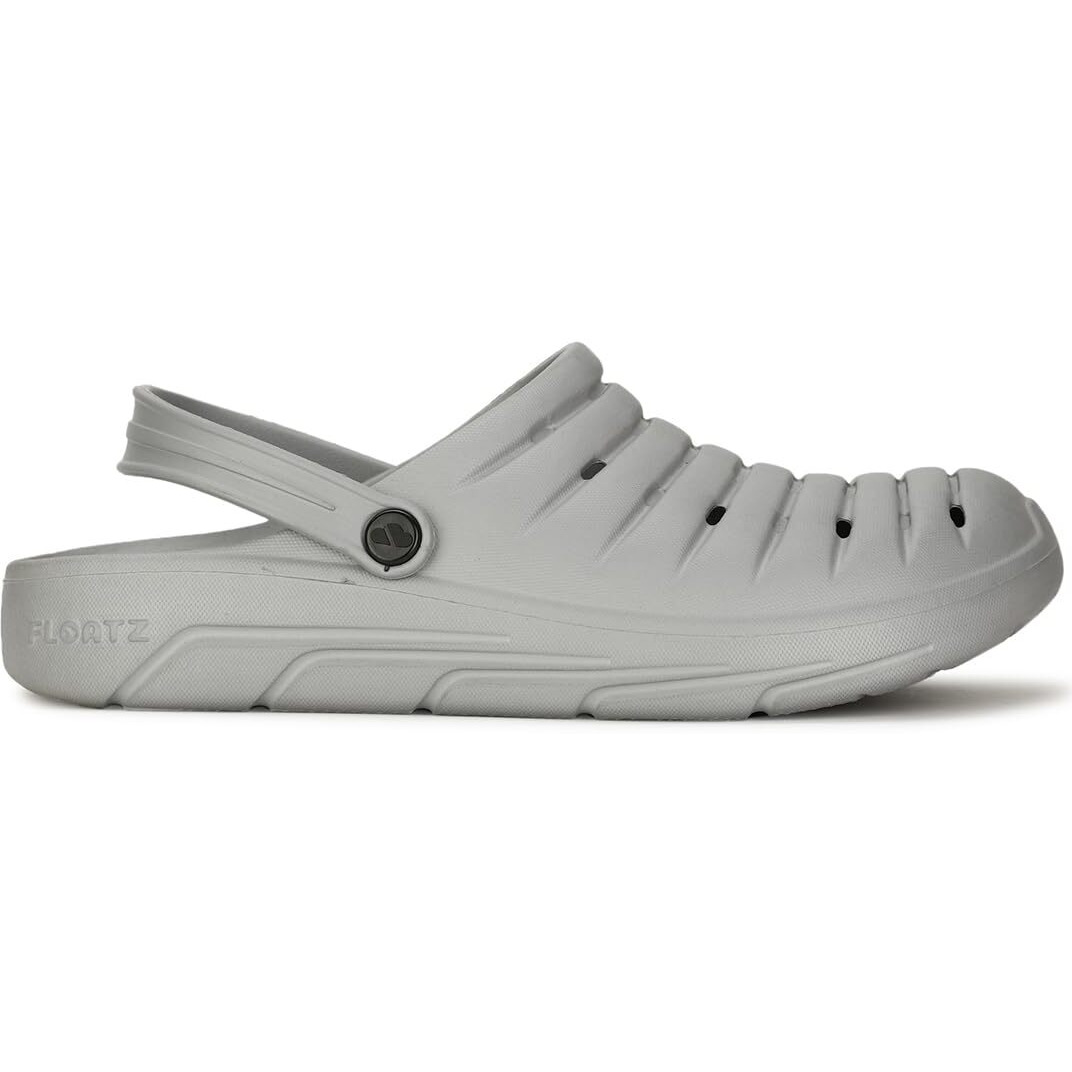 Bata Grey Clog Sandals with Backstrap for Men|Comfortable|Lightweight|Waterproof|Slip Resistant