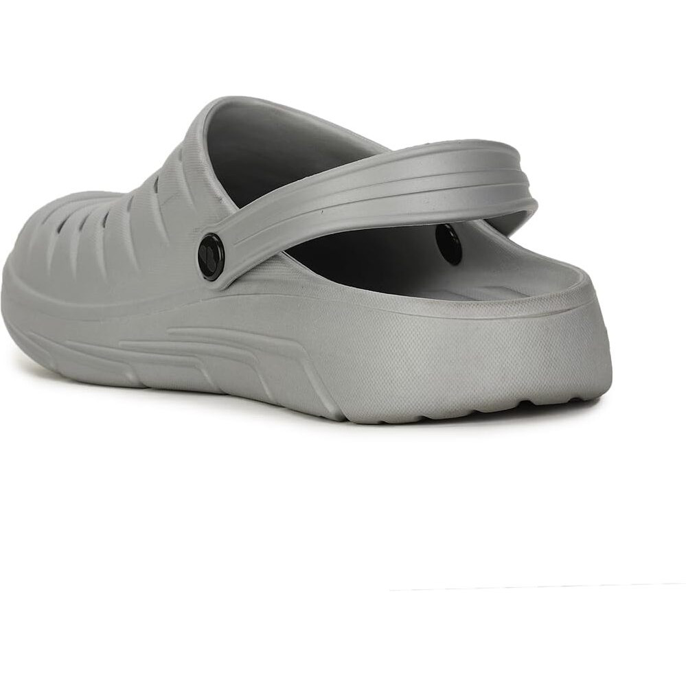 Bata Grey Clog Sandals with Backstrap for Men|Comfortable|Lightweight|Waterproof|Slip Resistant