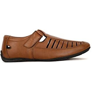 BATA mens Cedar Fisherman Light Brown Fisherman Sandal