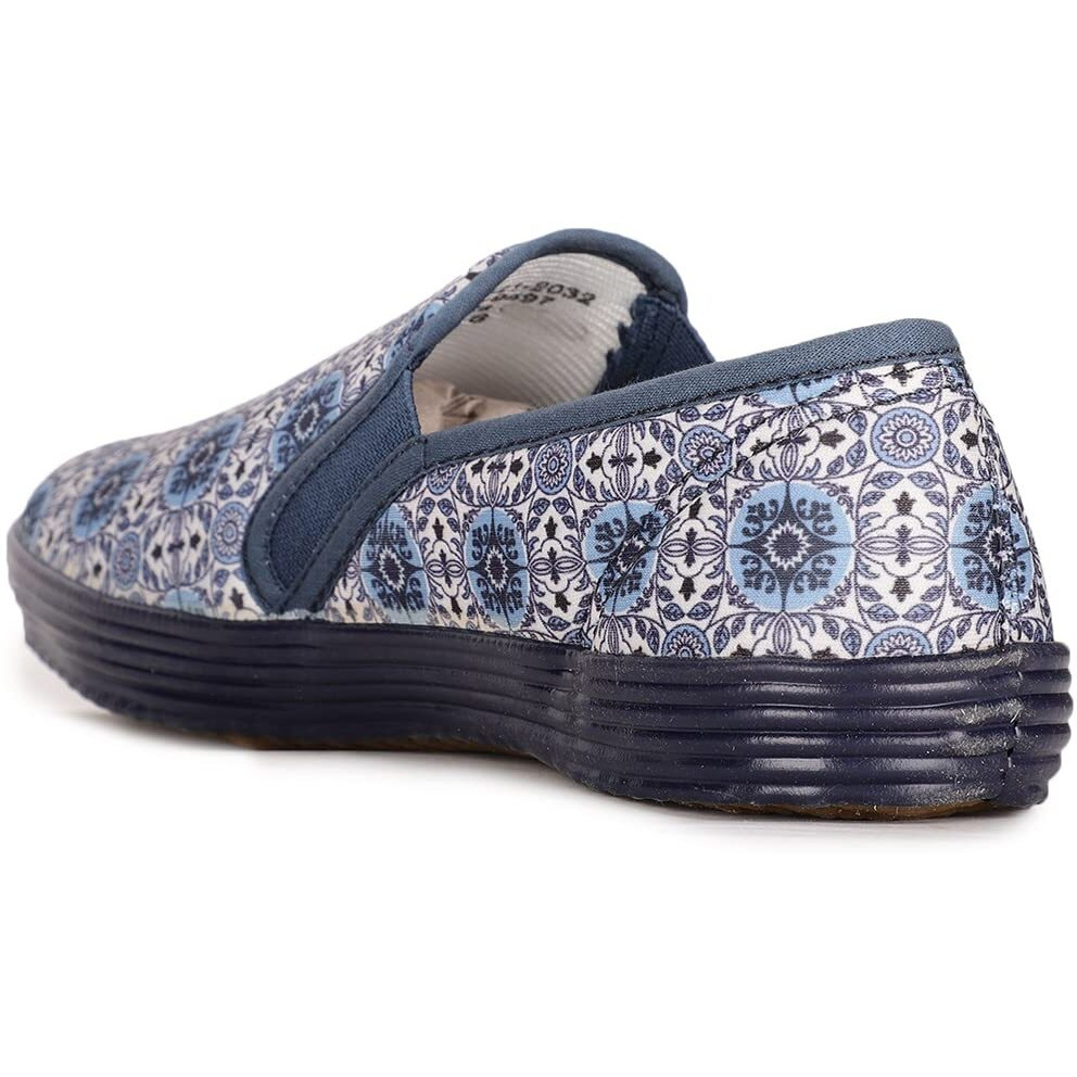 Bata Women's PRINTED FITNESS Ballerina (5599497_BLUE_5 UK)