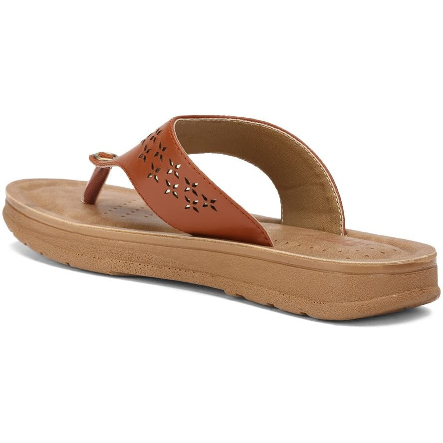 Bata Women's Penny Laser TH. Thong (6713861_Light Brown_6 UK)