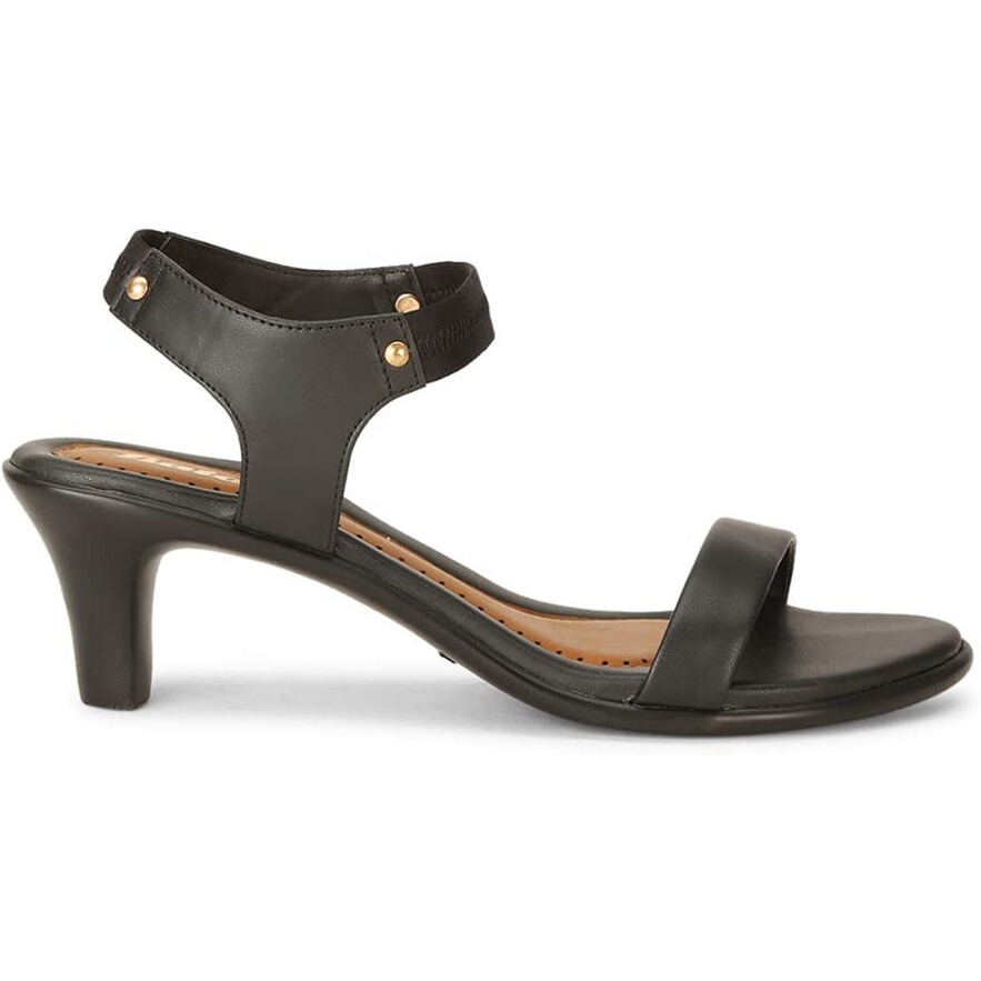 Bata TRICIA SANDAL Black Casual Slipon Open Toe Sandal Sandal High HH 51 MM UP For Women UK Size- 6