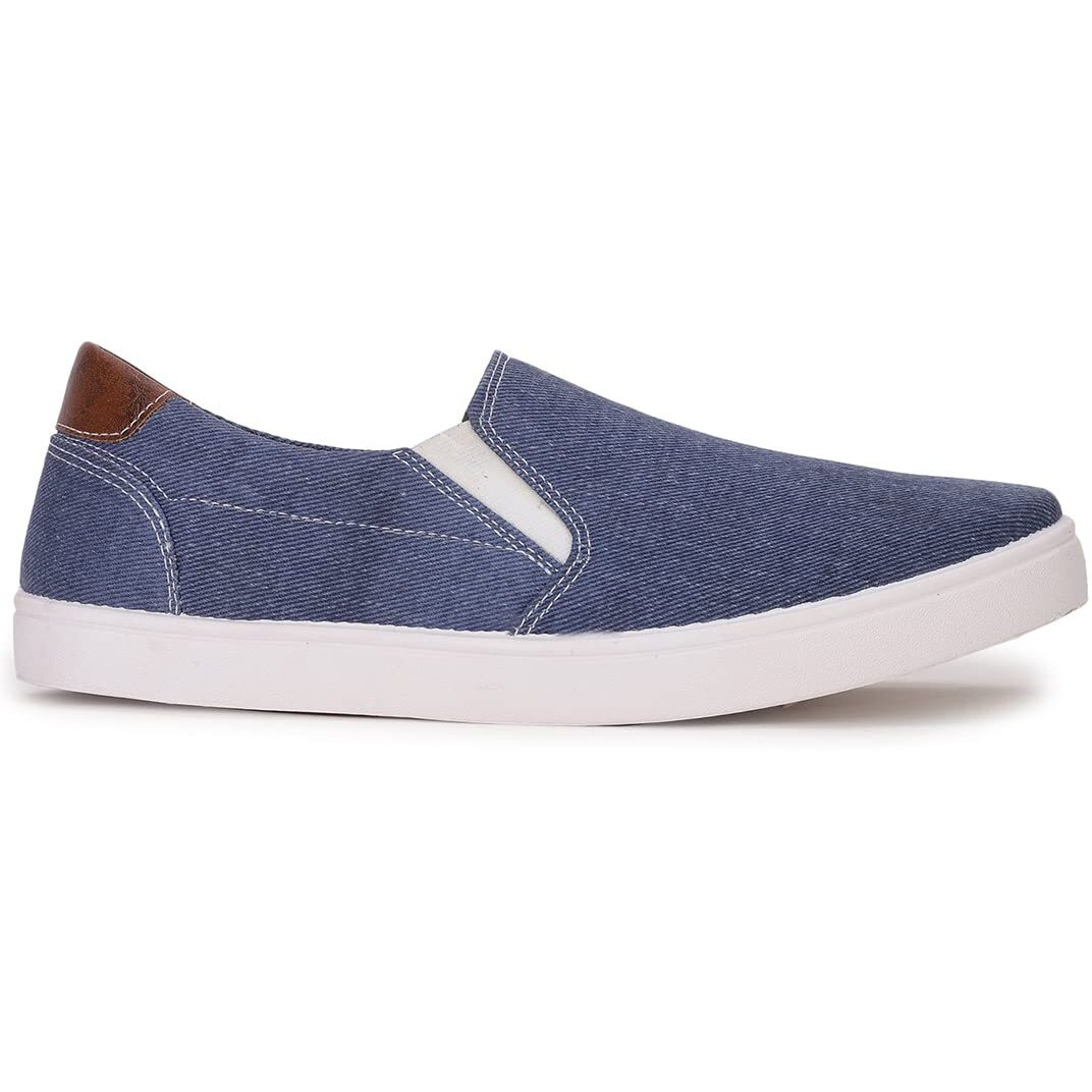 Bata Mens Denim Blue Sneaker, 7 UK