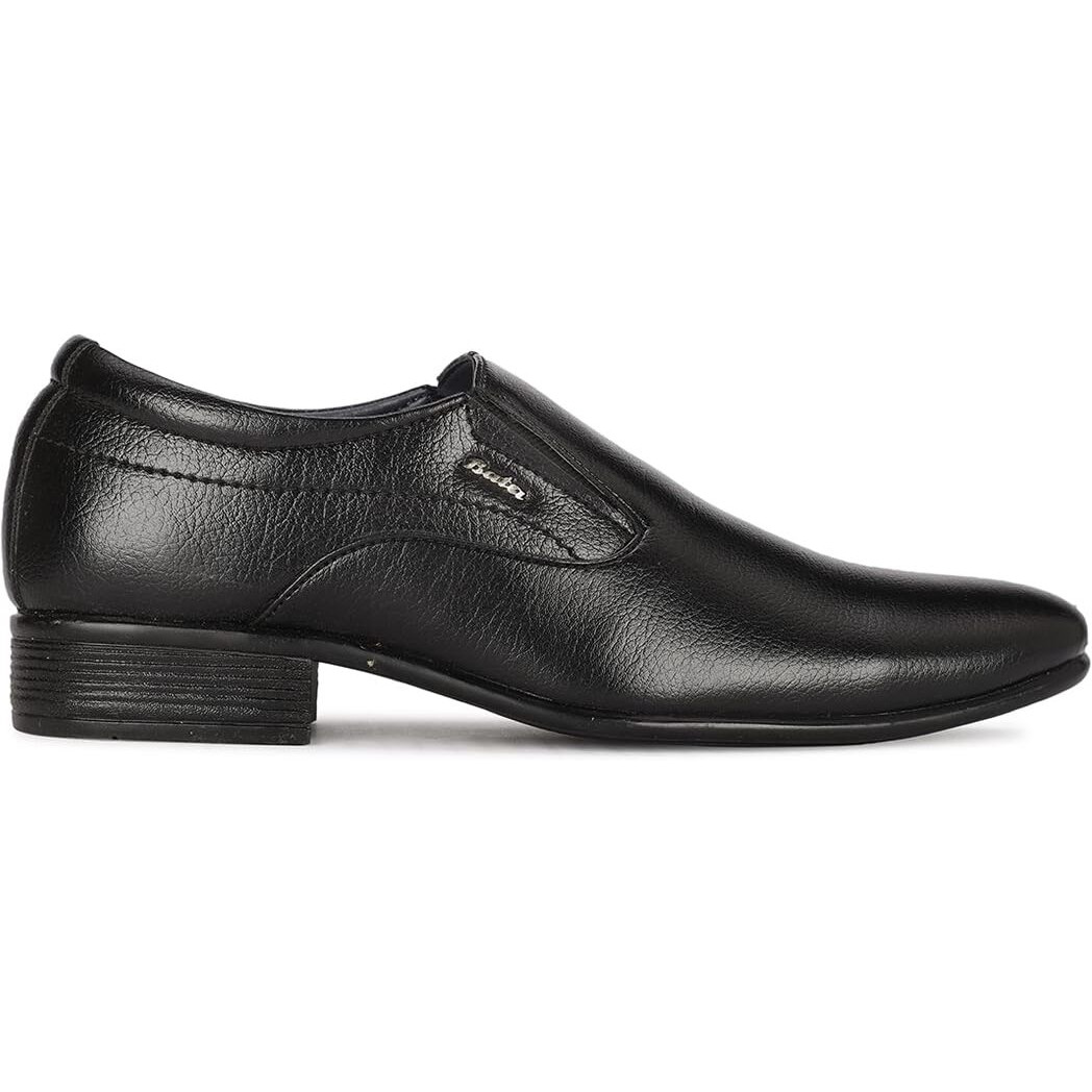 BATA Mens Boss-Slick Black Uniform Dress Shoe
