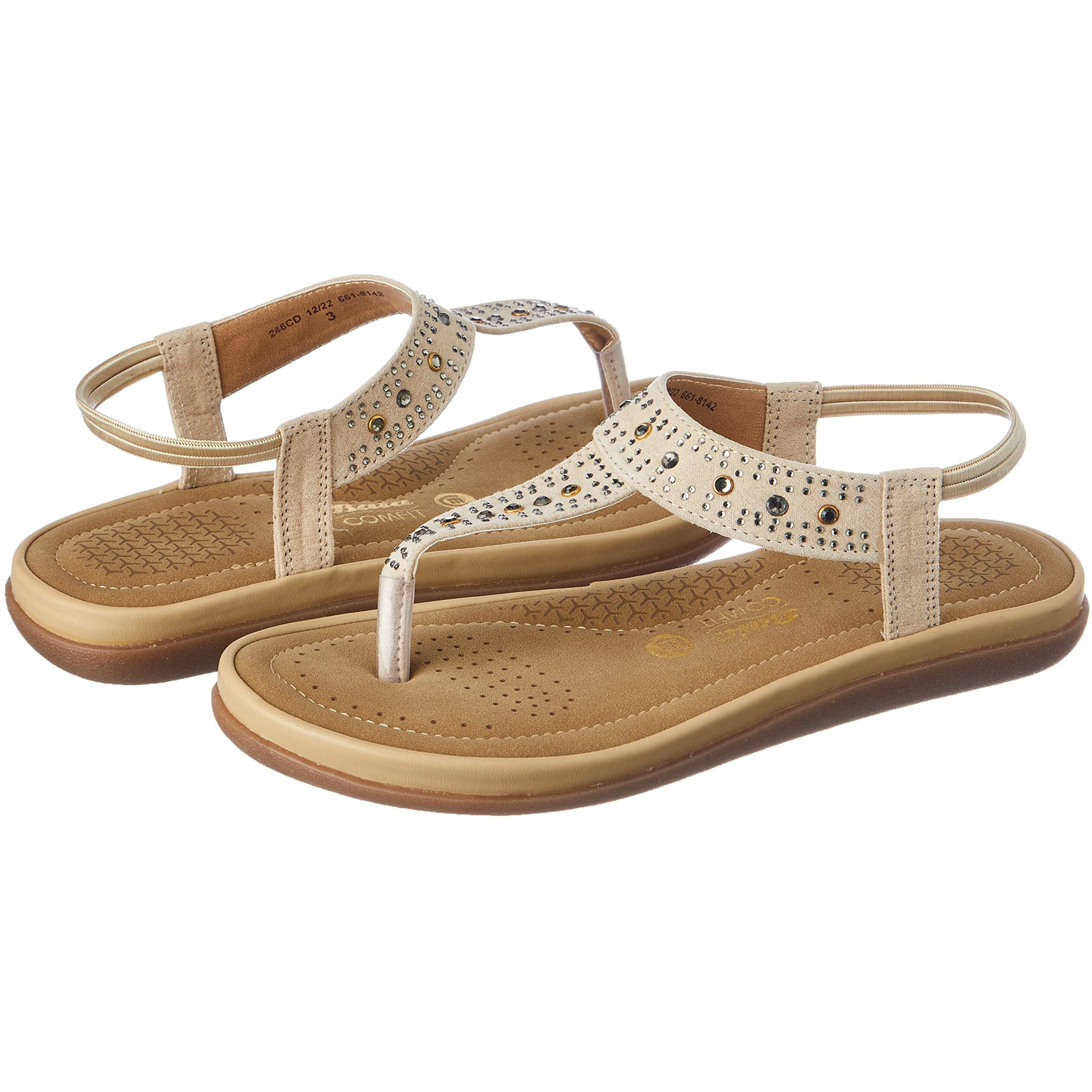 Bata Comfit DIAMONTE E Beige Women Sandal 5 UK (6618142)