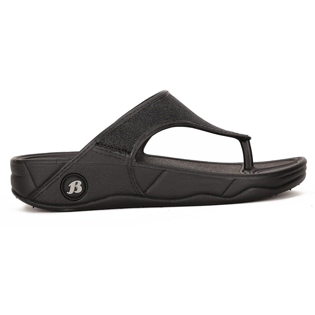 Bata Women's KAFI E Thong (5726121_BLACK_4 UK)