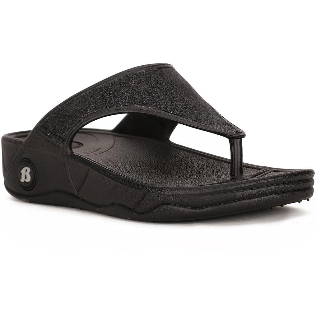 Bata Women's KAFI E Thong (5726121_BLACK_6 UK)