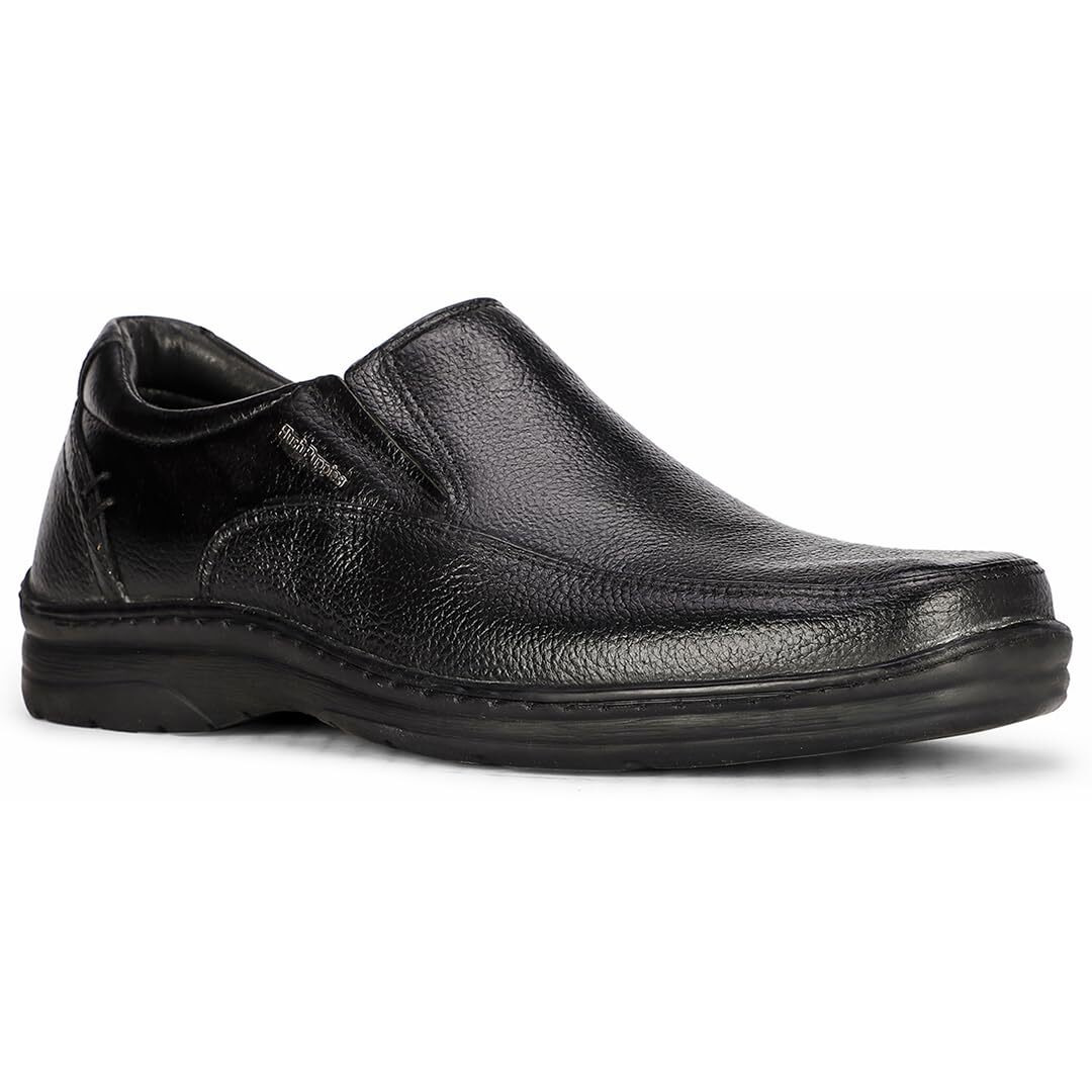 Hush Puppies Men's Taylor Slip On E Uniform Dress Shoe (8556546_Black_10 UK)