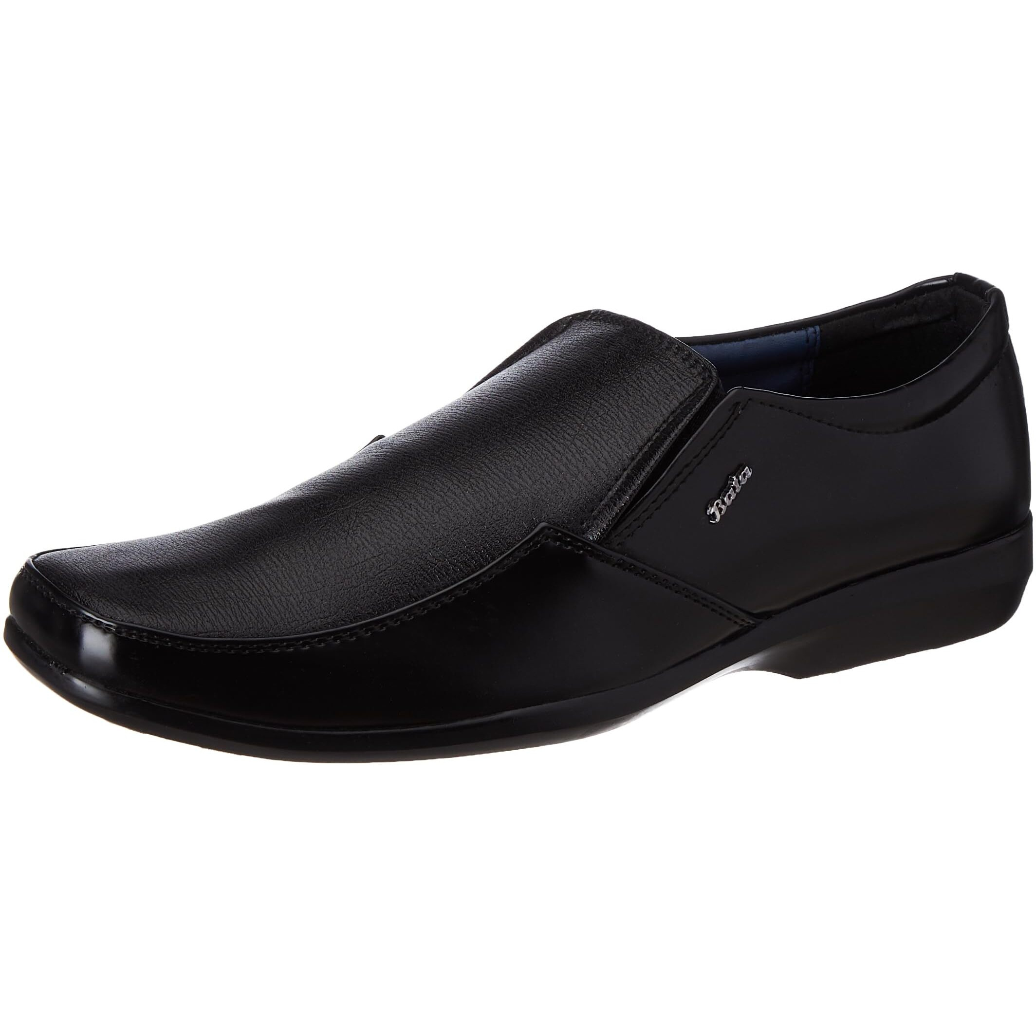 Bata Men's SA 05 E Slipon Formal Shoes (8516514_Black_9 UK)