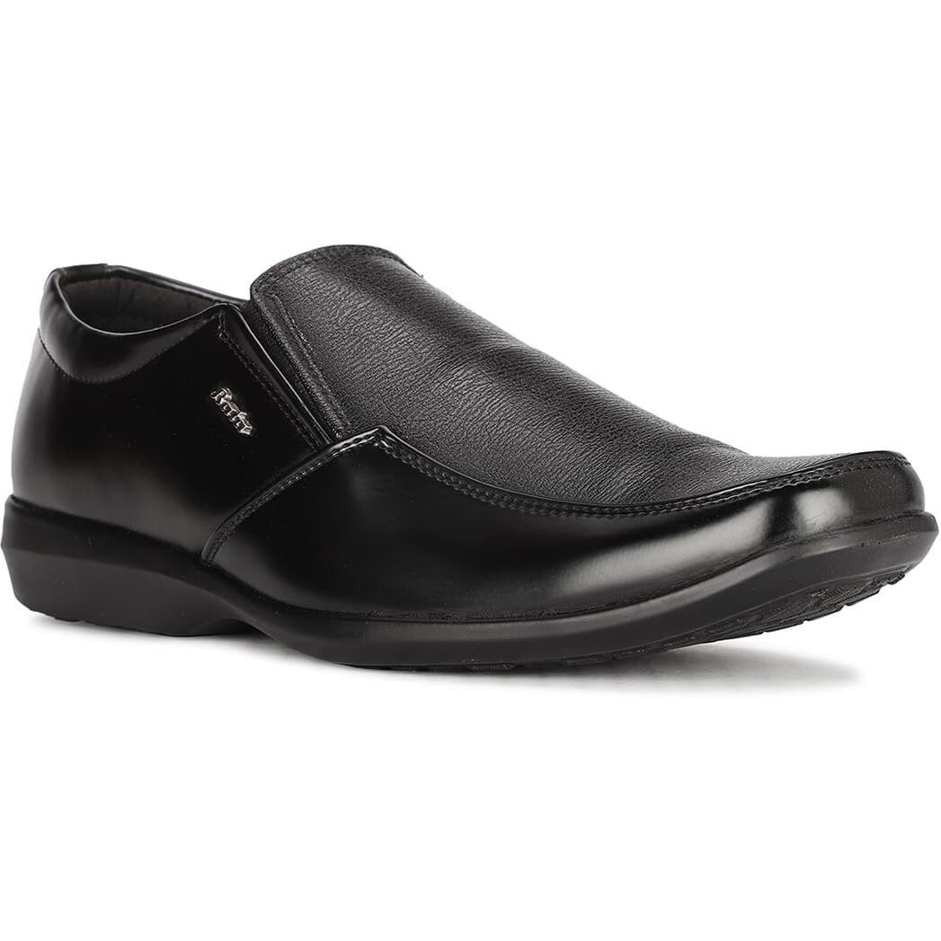 Bata Men's SA 05 E Slipon Formal Shoes (8516514_Black_9 UK)