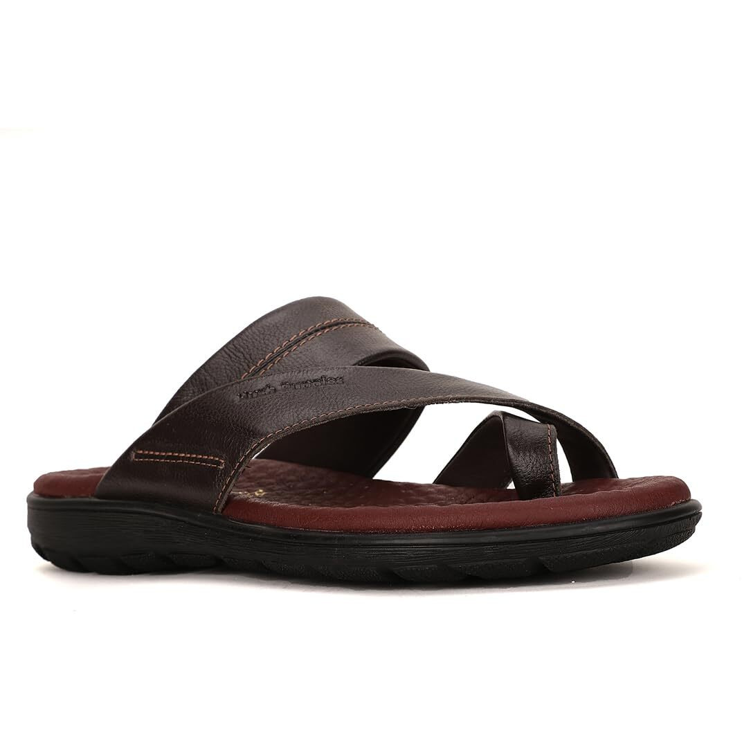 HUSH PUPPIES Mens CHARLES TOE RING E Brown Slippers UK 8 (8744552)