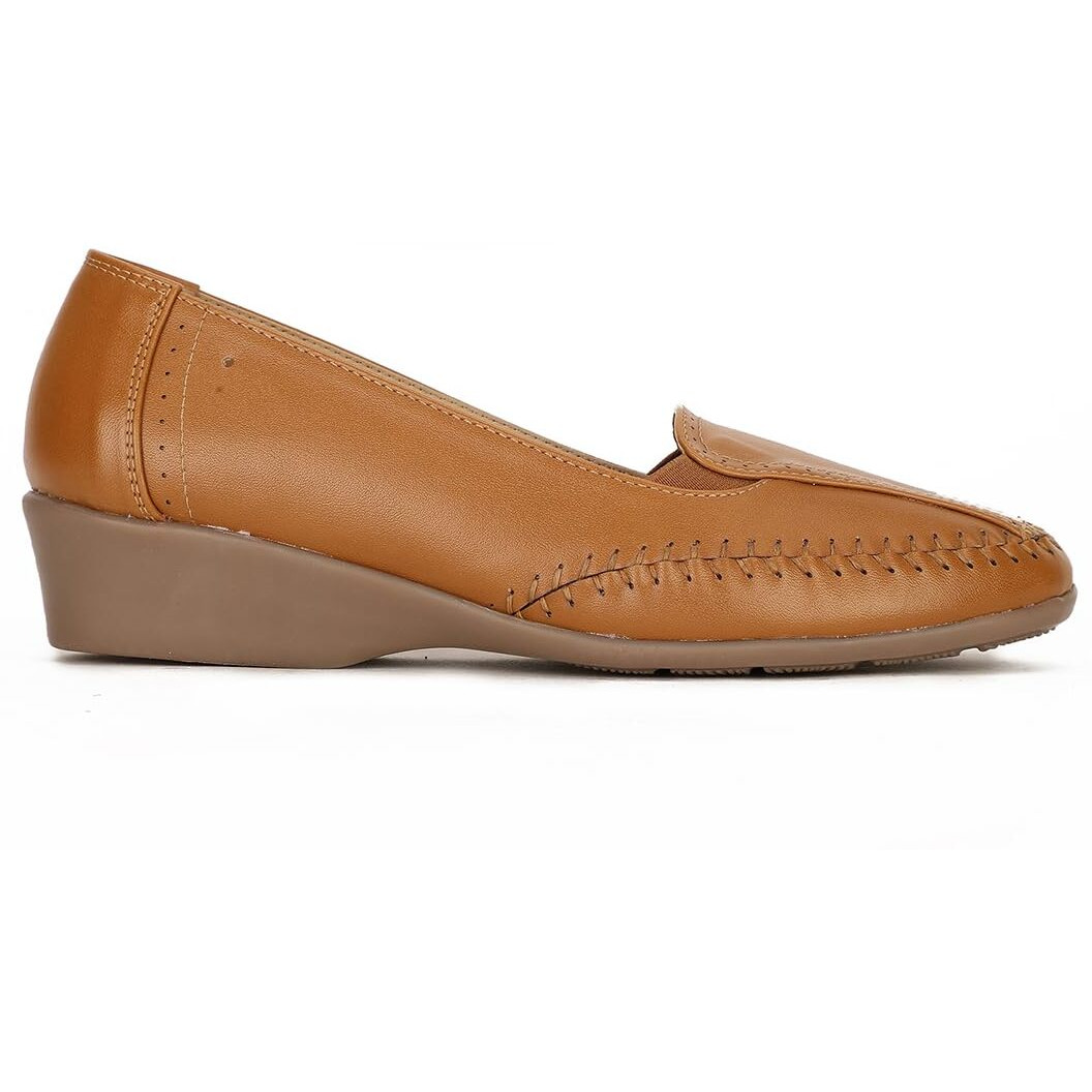 Bata Ballerina for Women Stylish Jutti Tan
