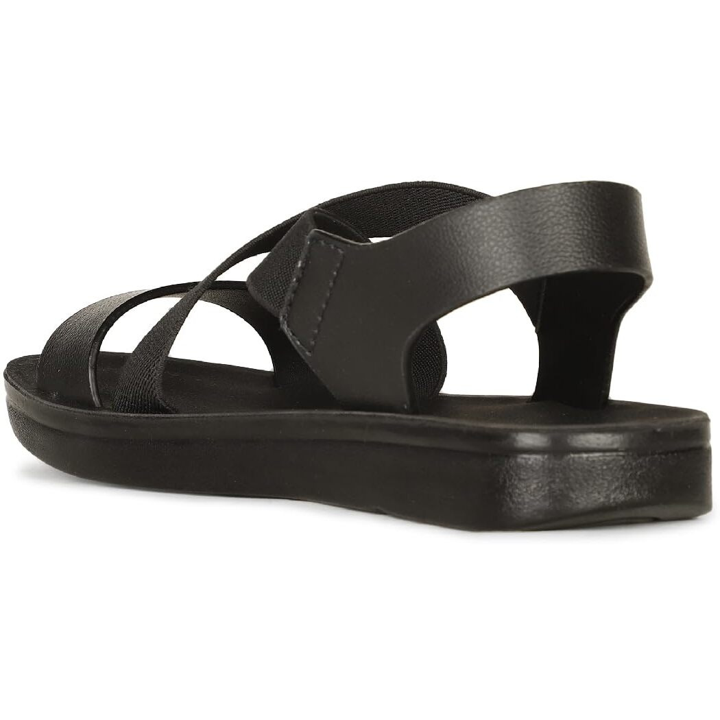 Bata Women's Aerial Sandal Flat (5616506_Black_5 UK)
