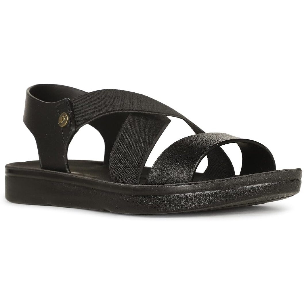 Bata Women's Aerial Sandal Flat (5616506_Black_7 UK)