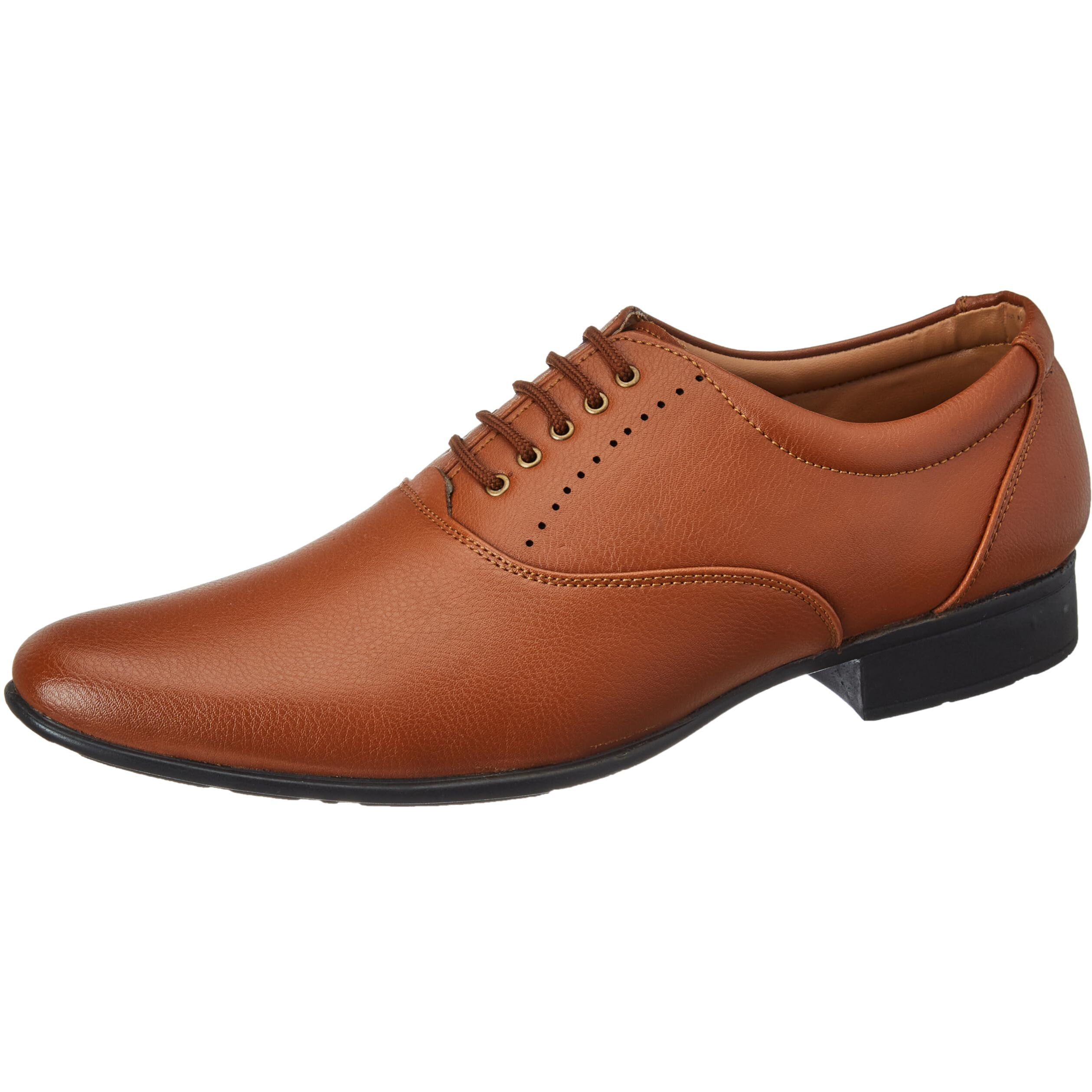 BATA Men's Chris E Formal Shoe (8313004_Tan_8 UK)