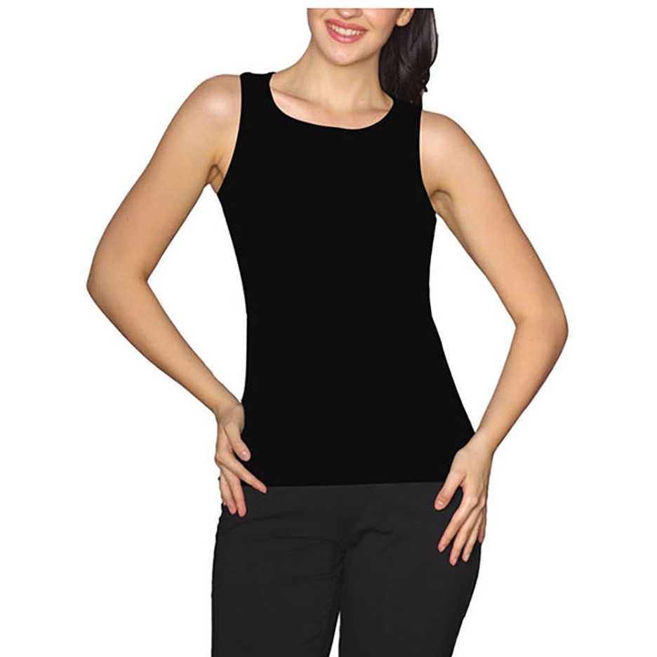 Enamor E025 Essential Stay New Tank Top for Women(E025_Black_XL)