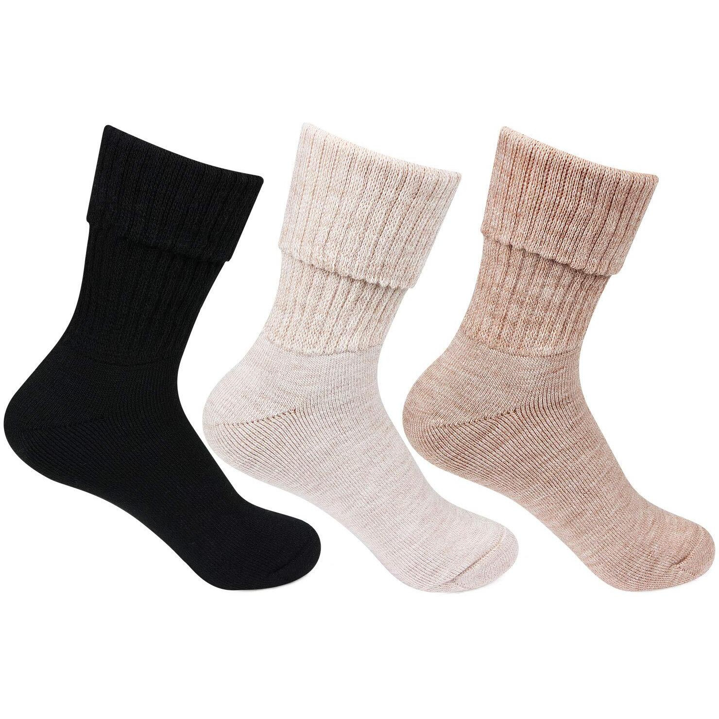 Bonjour Women's Socks (Pack of 3) (Multicolor)(Colors & Print May Vary)