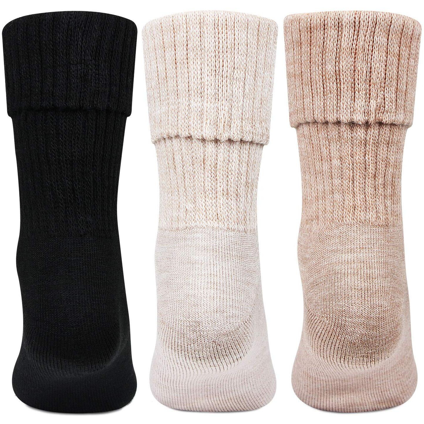 Bonjour Women's Socks (Pack of 3) (Multicolor)(Colors & Print May Vary)