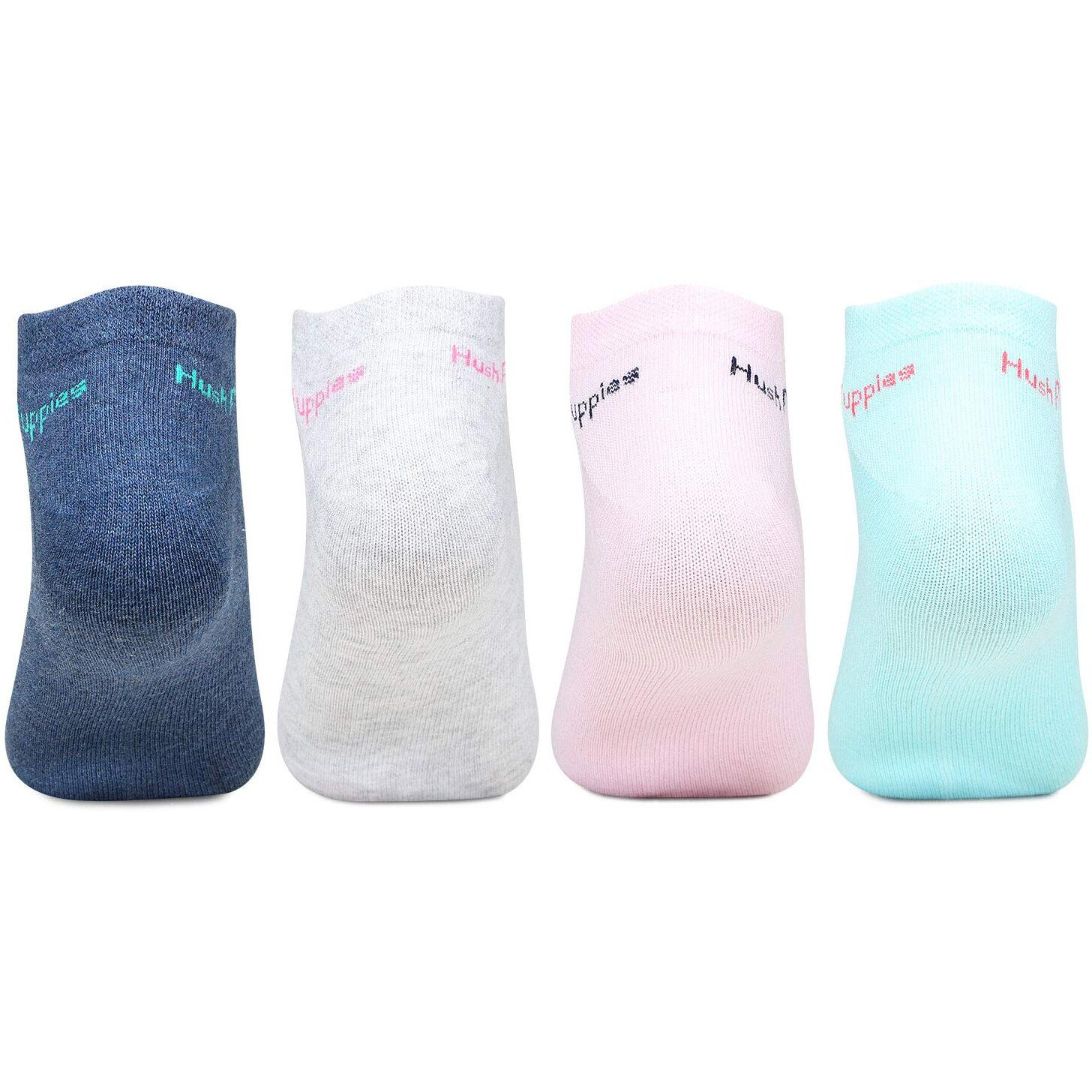 Hush Puppies Women's Cotton Ankle Length Socks (Brohpg-01-Po4_Multicolor_Free Size)