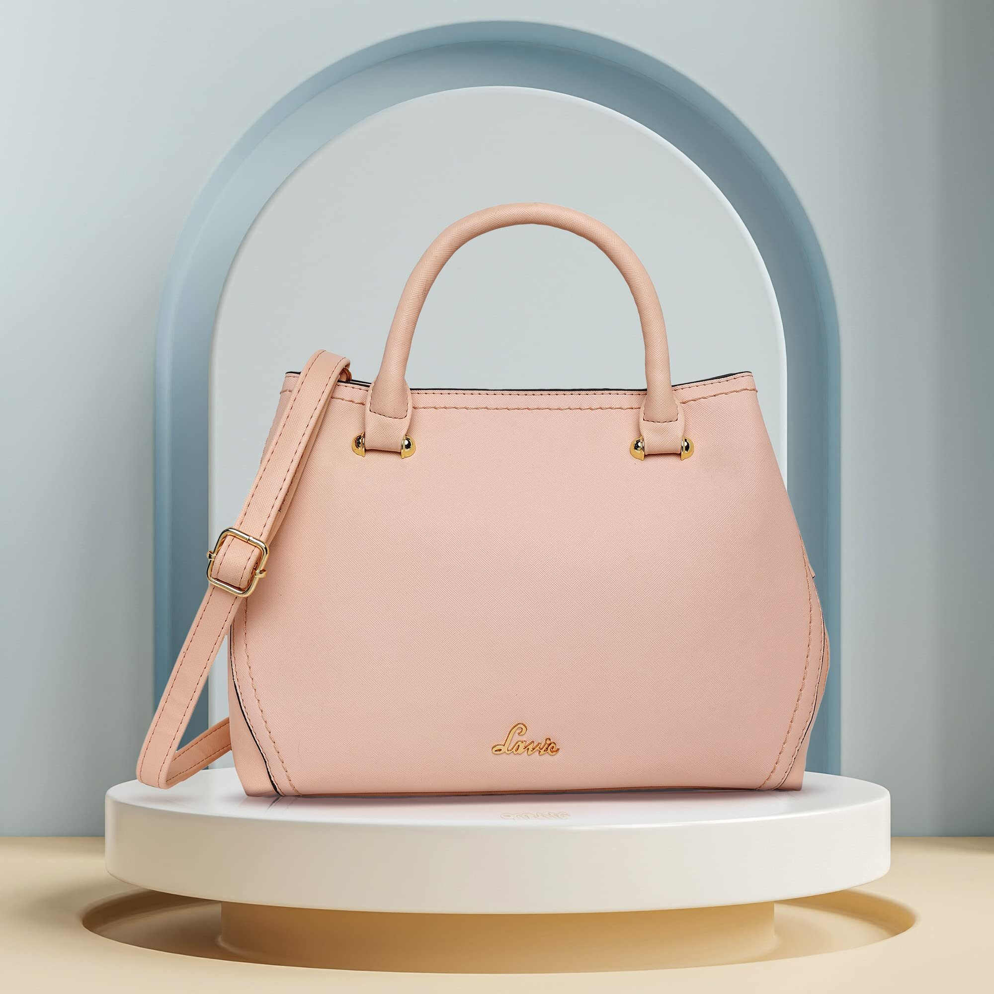 Lavie Omnia Medium Satchel Women's Handbag, Pink