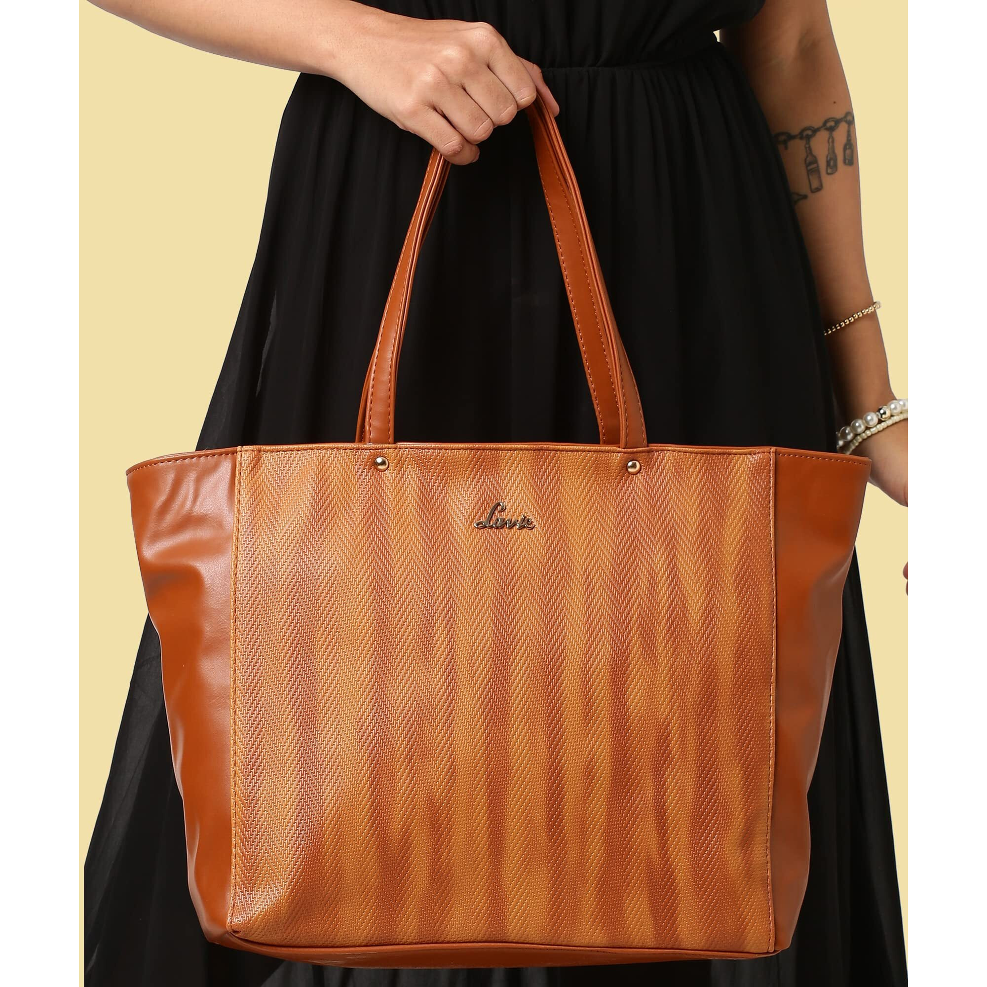 Lavie Women's Malnov Tote Handbag (Brown, Tan)