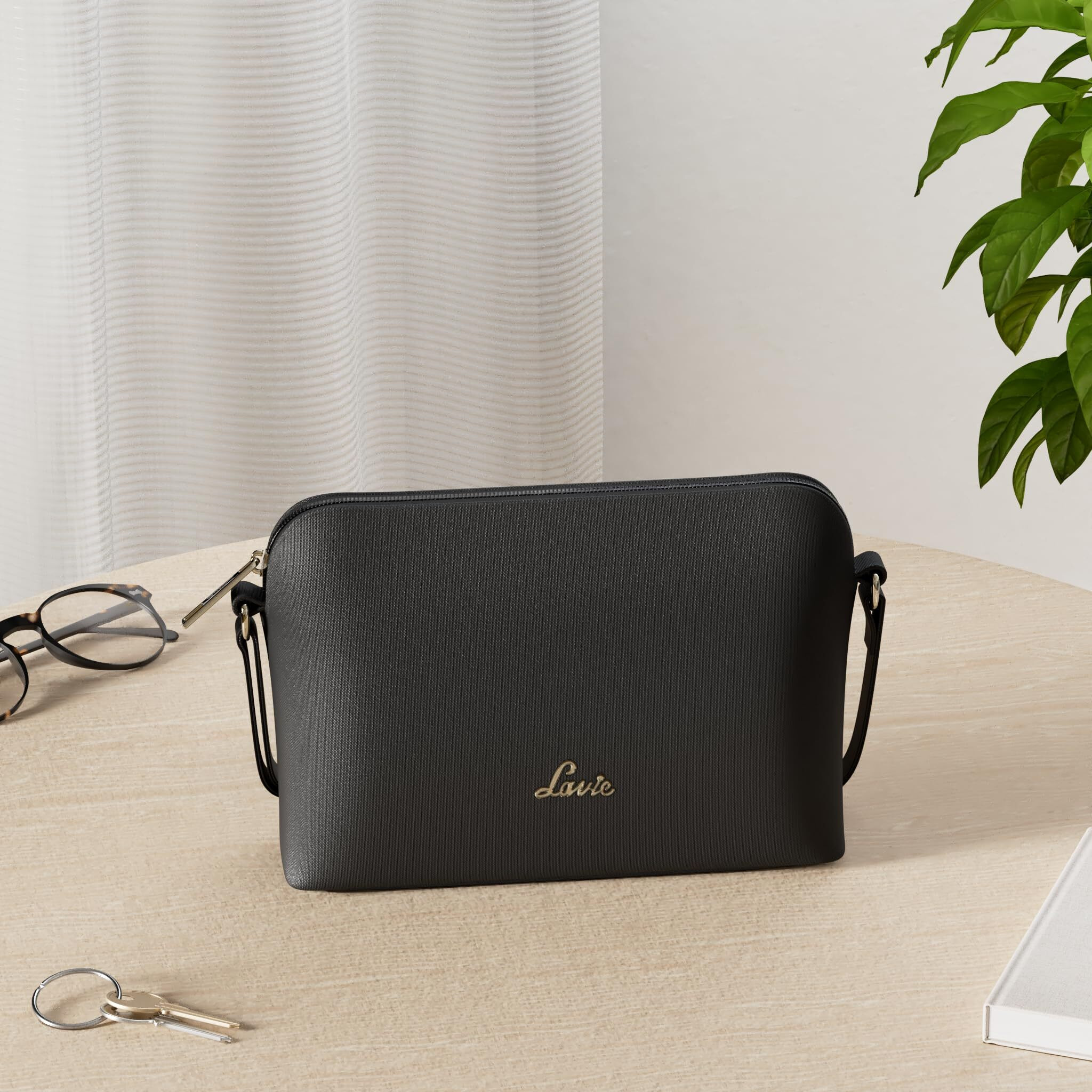 Lavie Moritz Women's Cross body Sling (Jet Black) (SDBR876019N3)