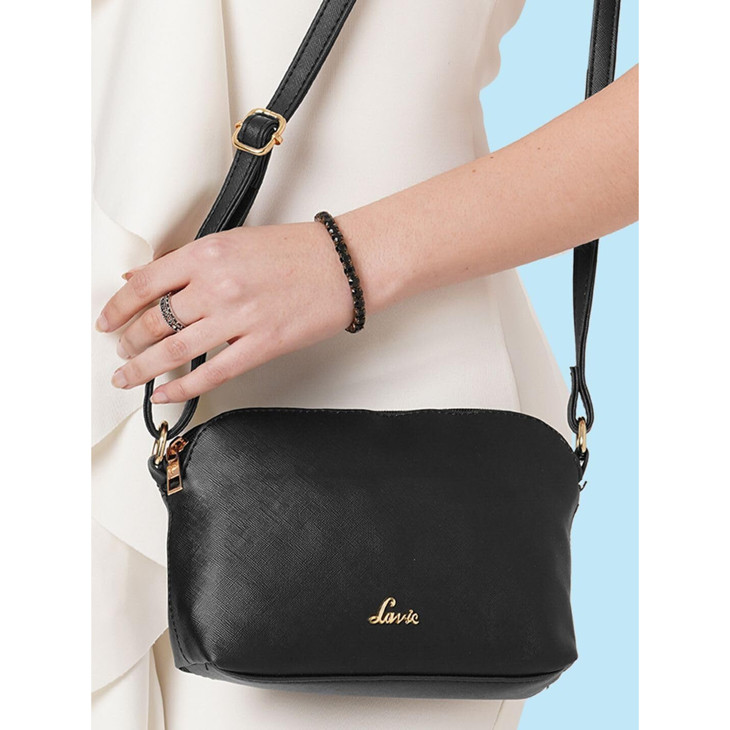Lavie Moritz Women's Cross body Sling (Jet Black) (SDBR876019N3)