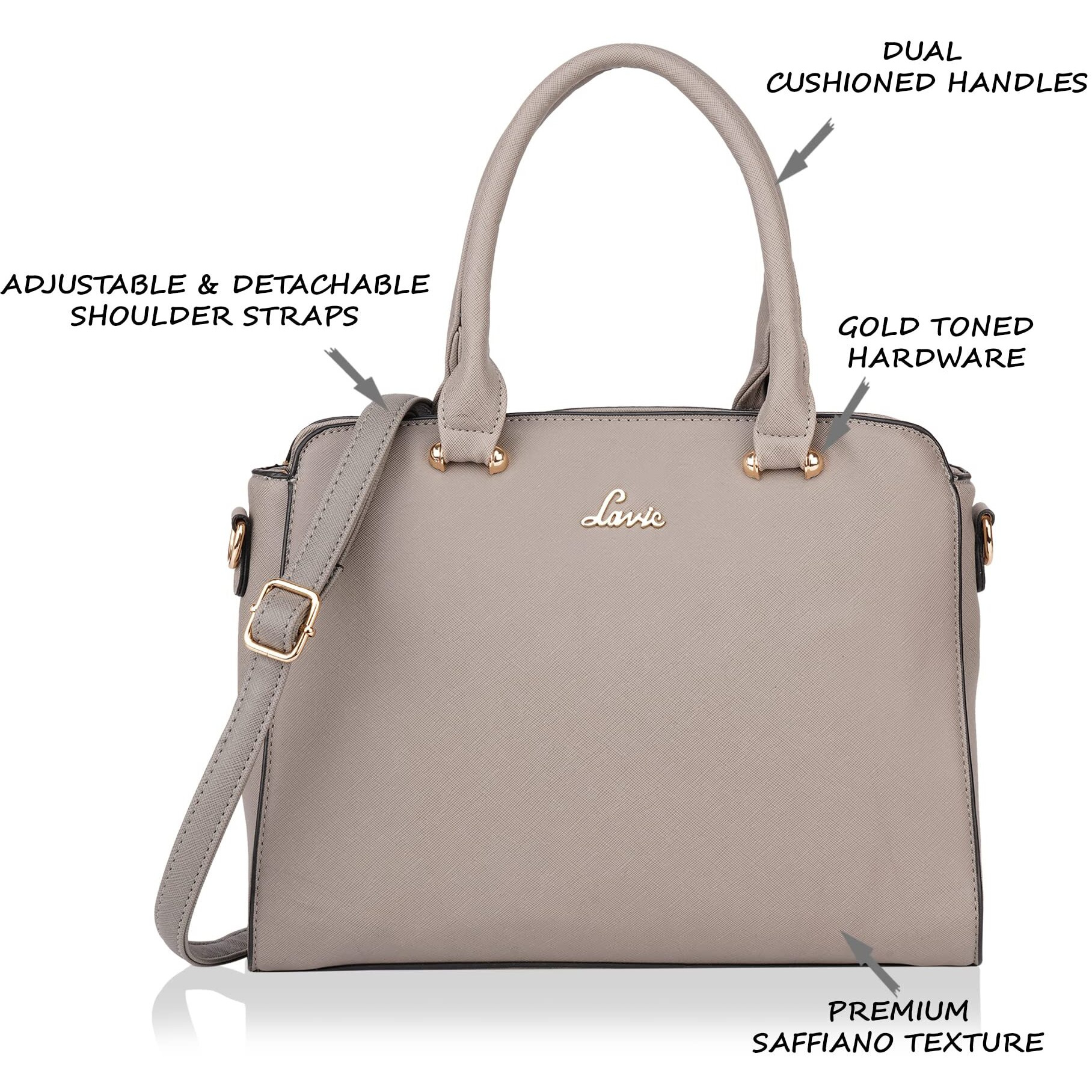 Lavie Women's Handbag (Grey)