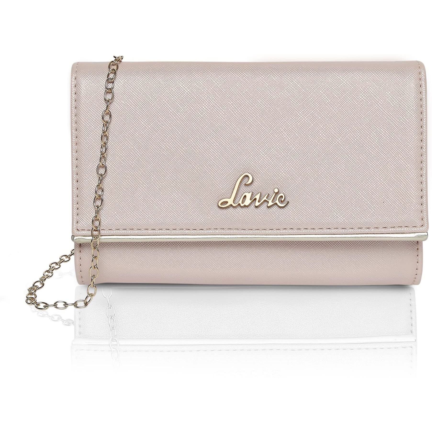 Lavie Women's Clutch (White, Pearl)