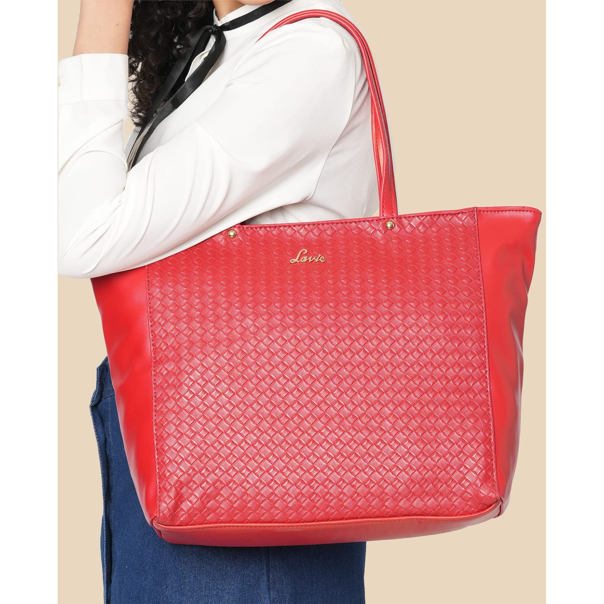 Lavie Women's Nova Tote Handbag (Red)