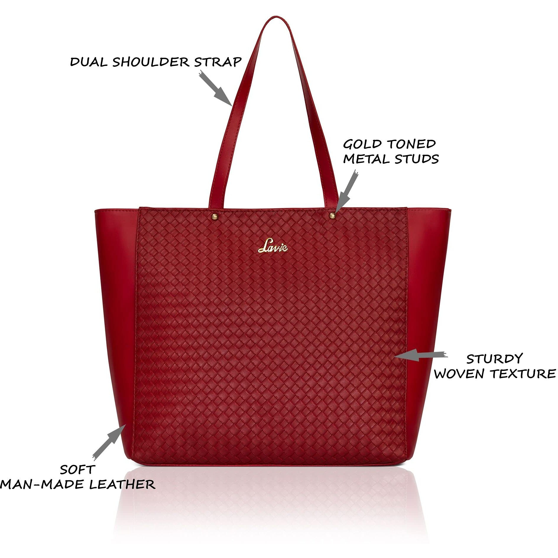 Lavie Women's Nova Tote Handbag (Red)