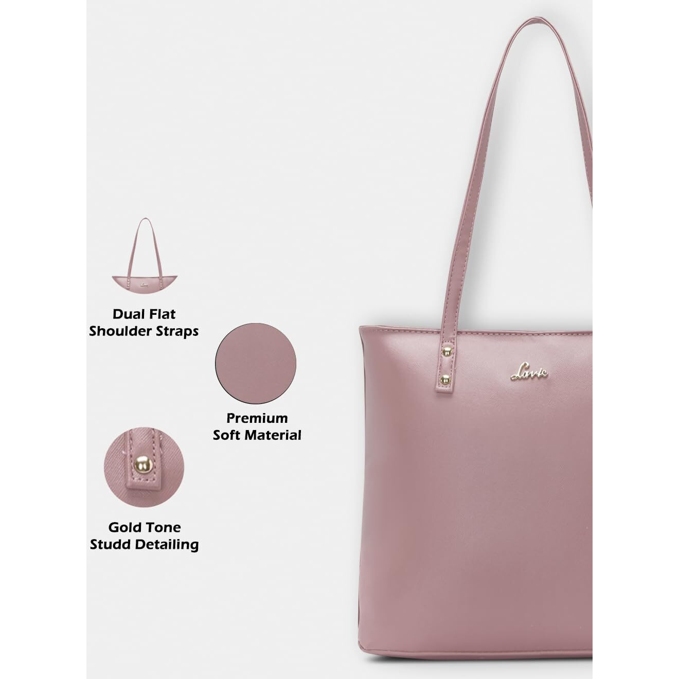 Lavie Women's Pavo Large Tote Bag D Pink Ladies Purse Handbag