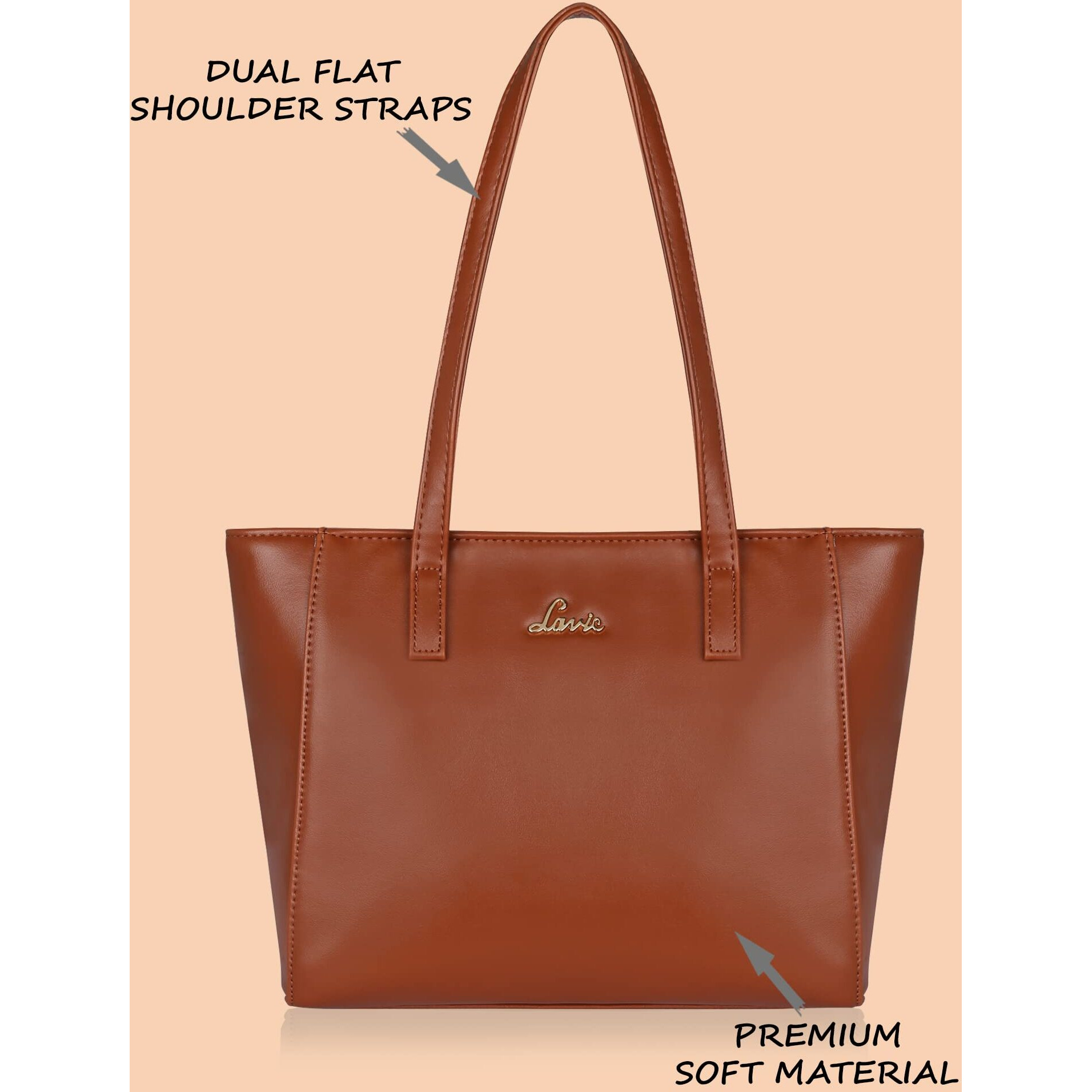 Lavie Betula Women's Tote Bag (Brown, Tan)