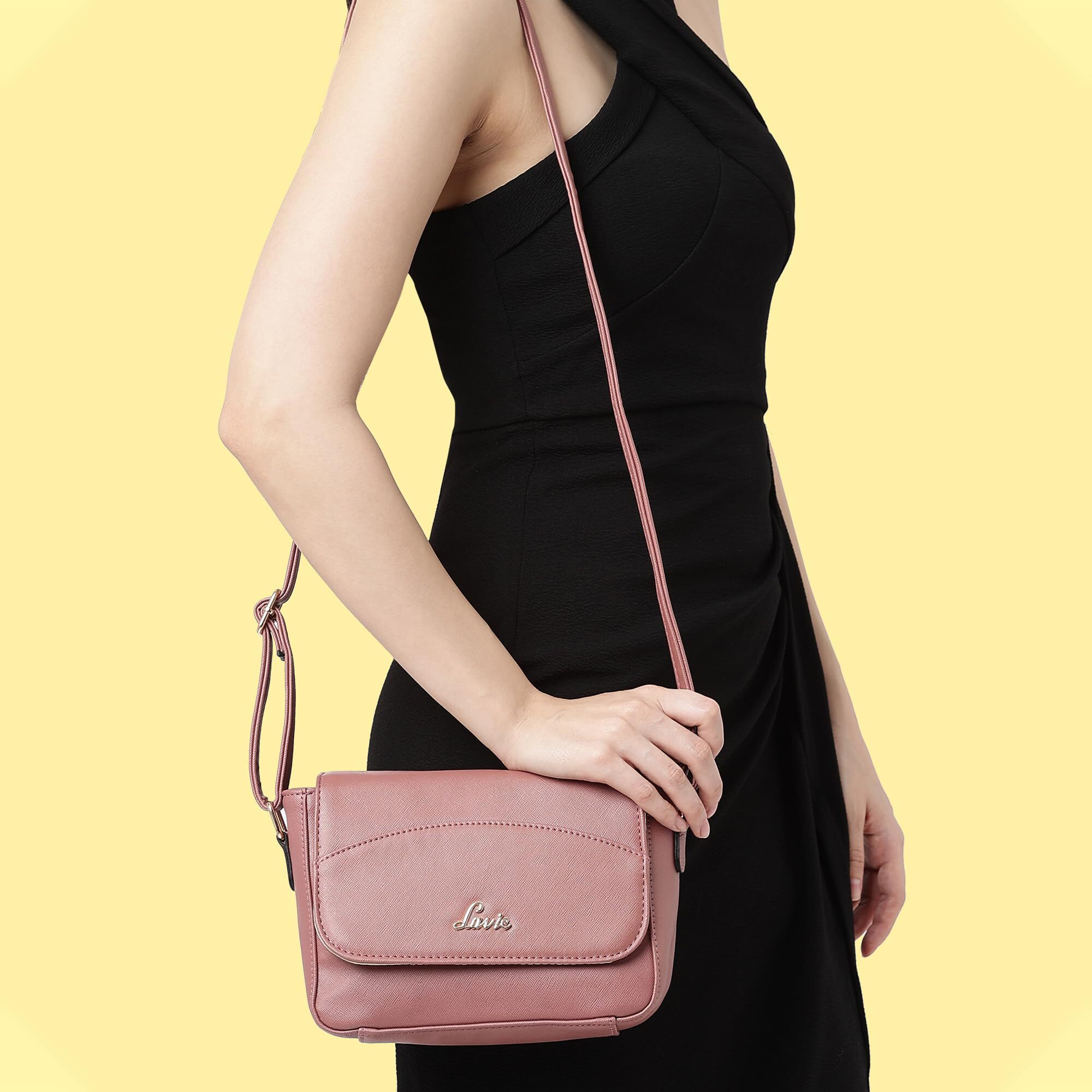 Lavie Women's Sling Bag (Purple, Plum)