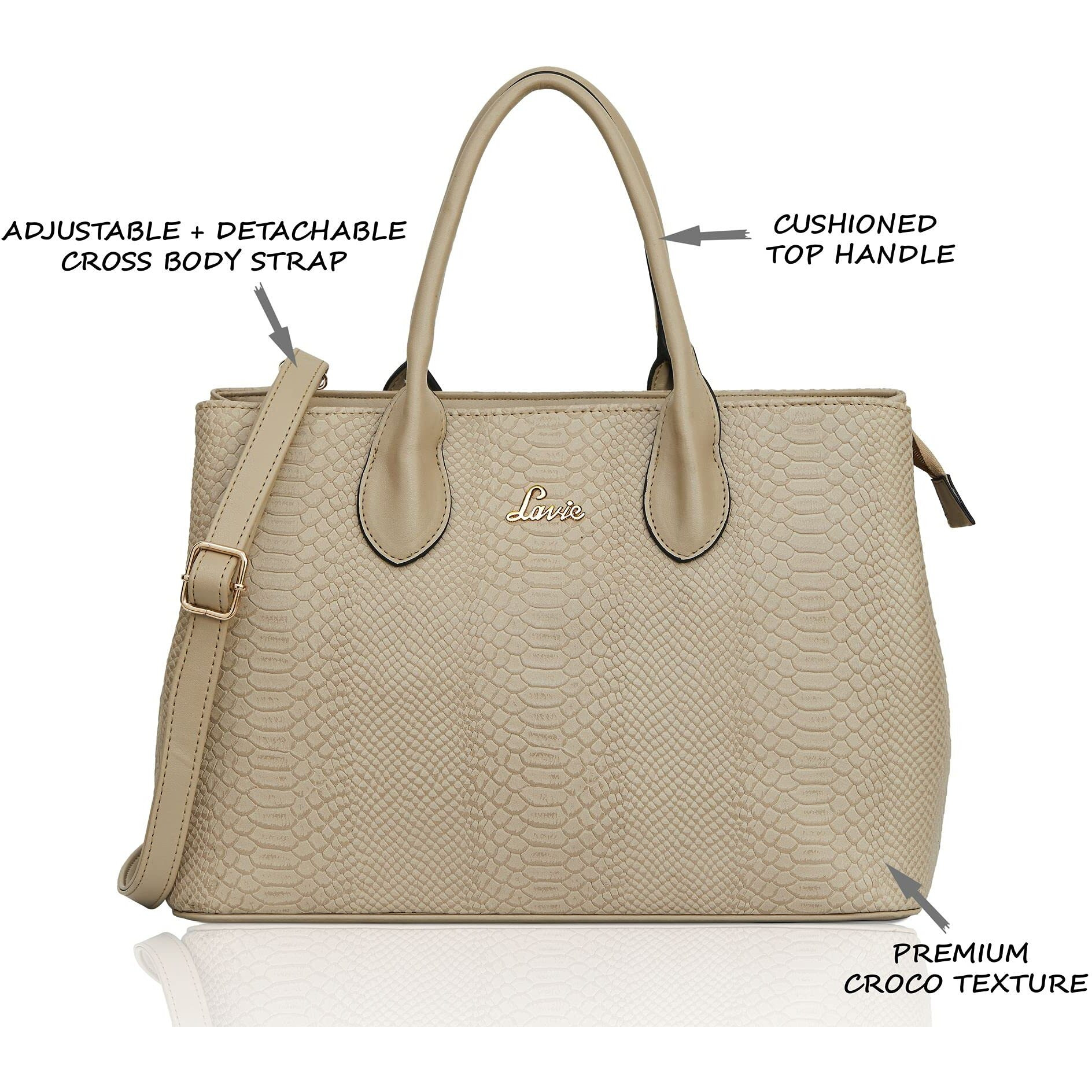 Lavie Women's Ficus Satchel Bag | Ladies Purse Handbag