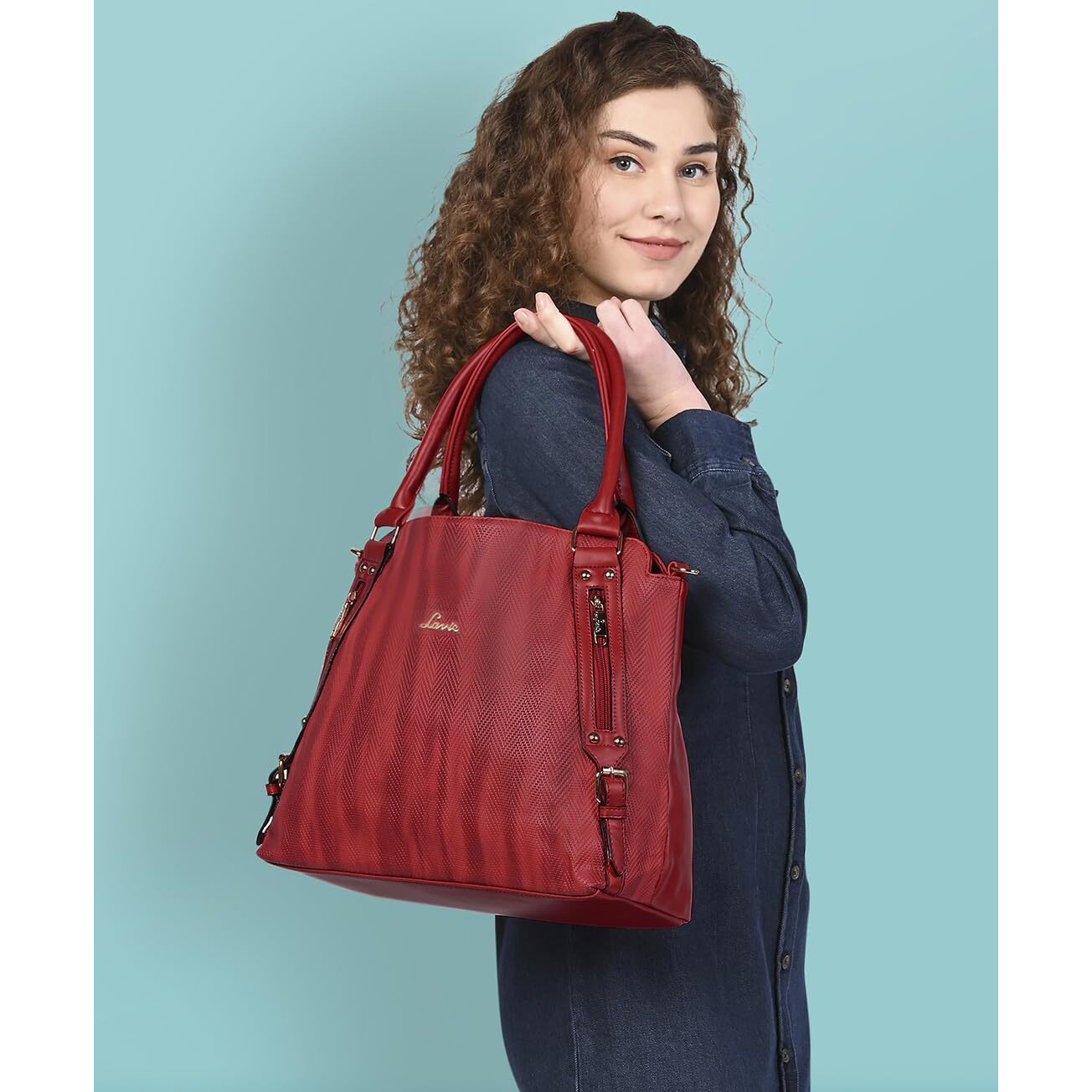 Lavie Faroe Women's Satchel Handbag (Red)