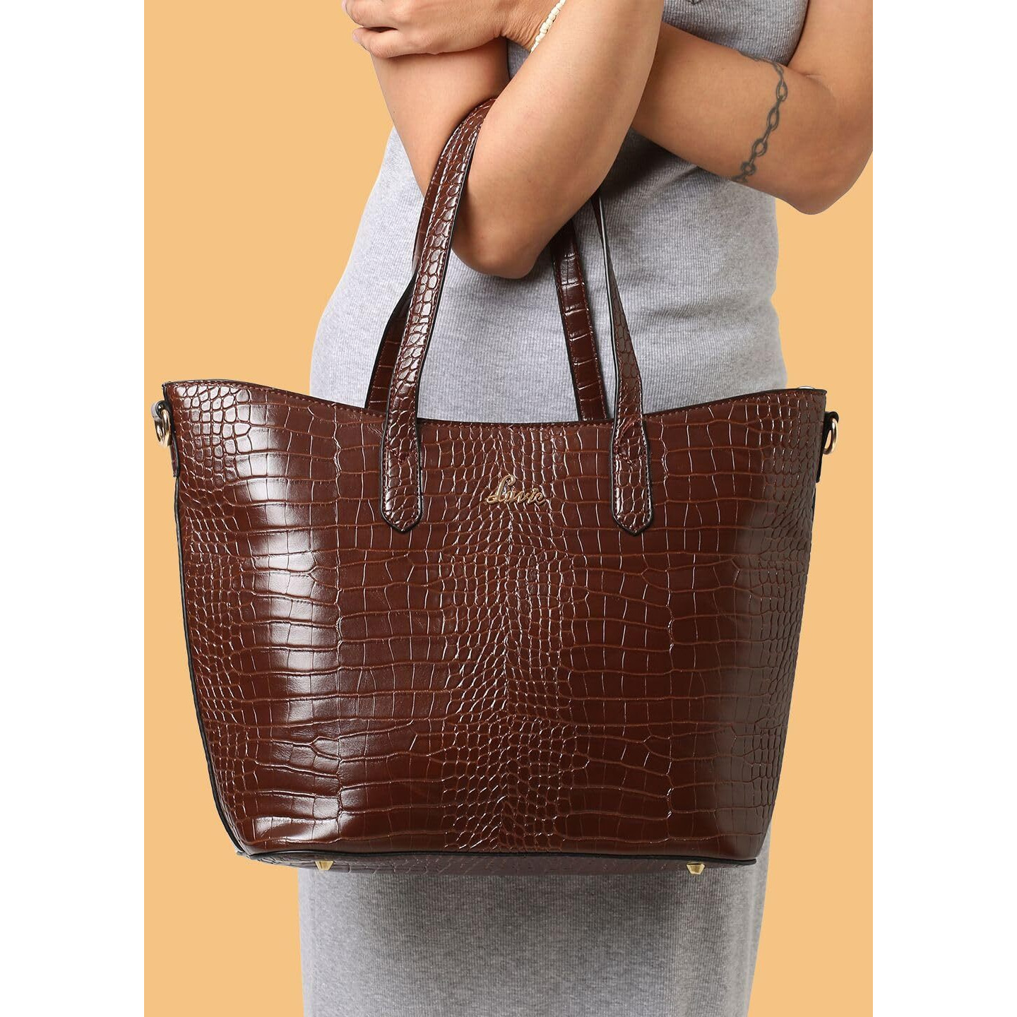 Lavie HAILON LG TOTE BAG - LADIES HANDBAG, CHOCO