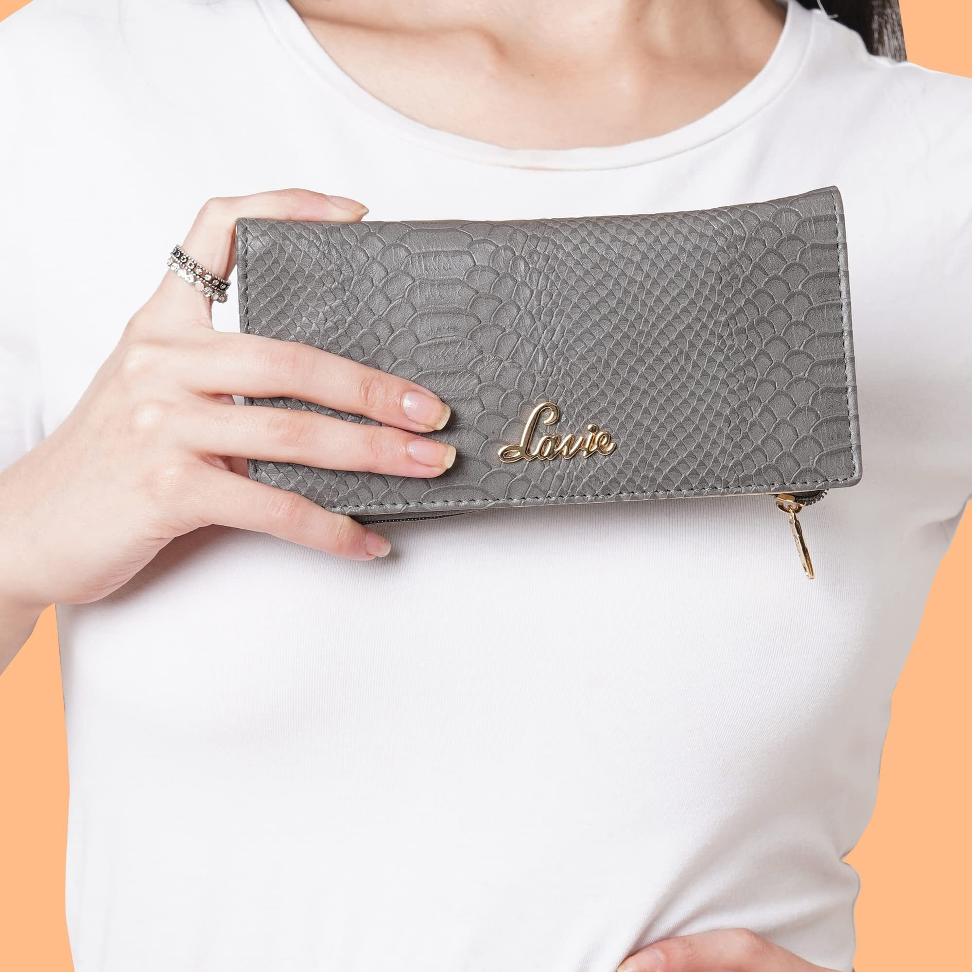 Lavie Women's Large 2 Fold Wallet | Ladies Purse Handbag