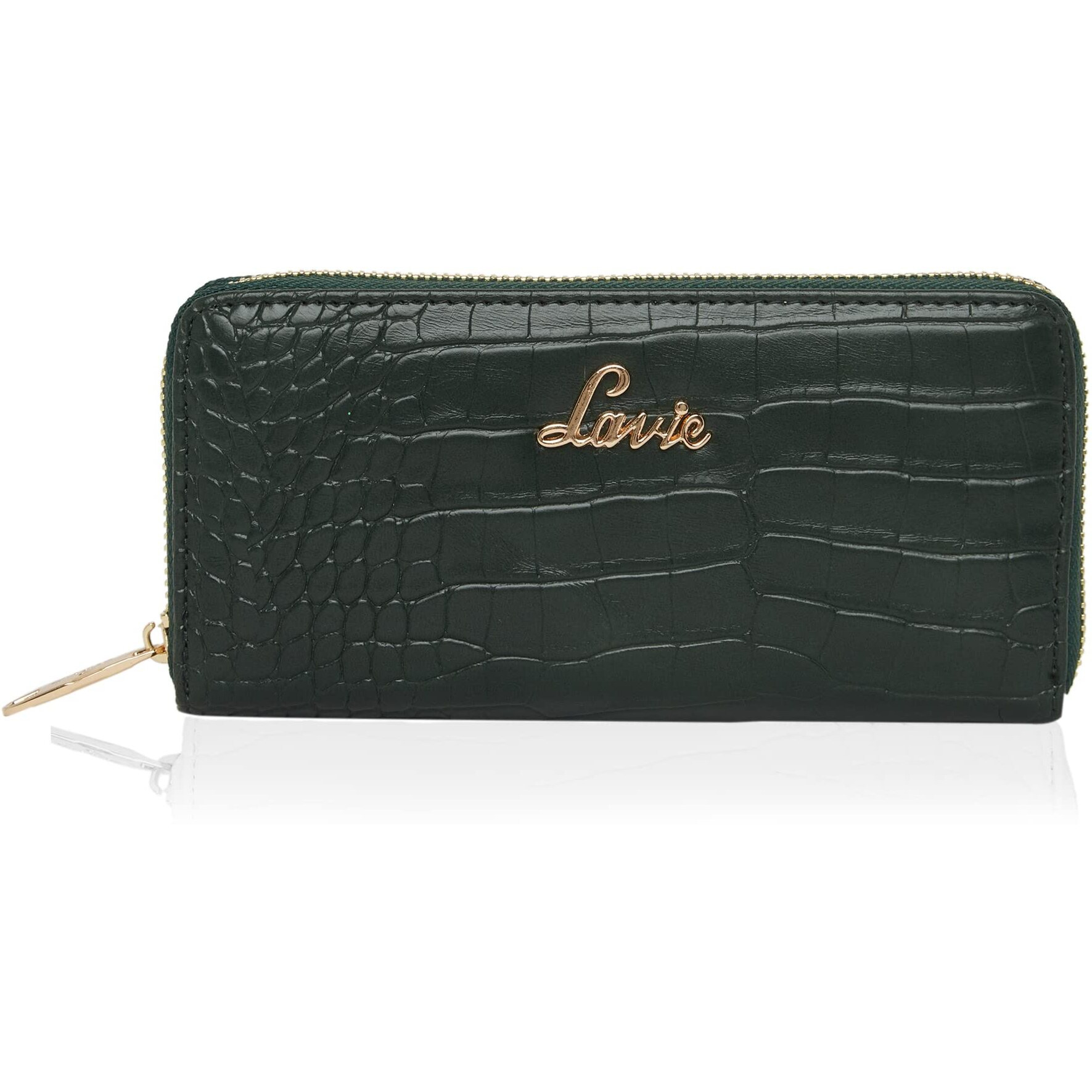 Lavie Women's Glossy Sacy Zip Around Wallet/Purse Handbag [Green]