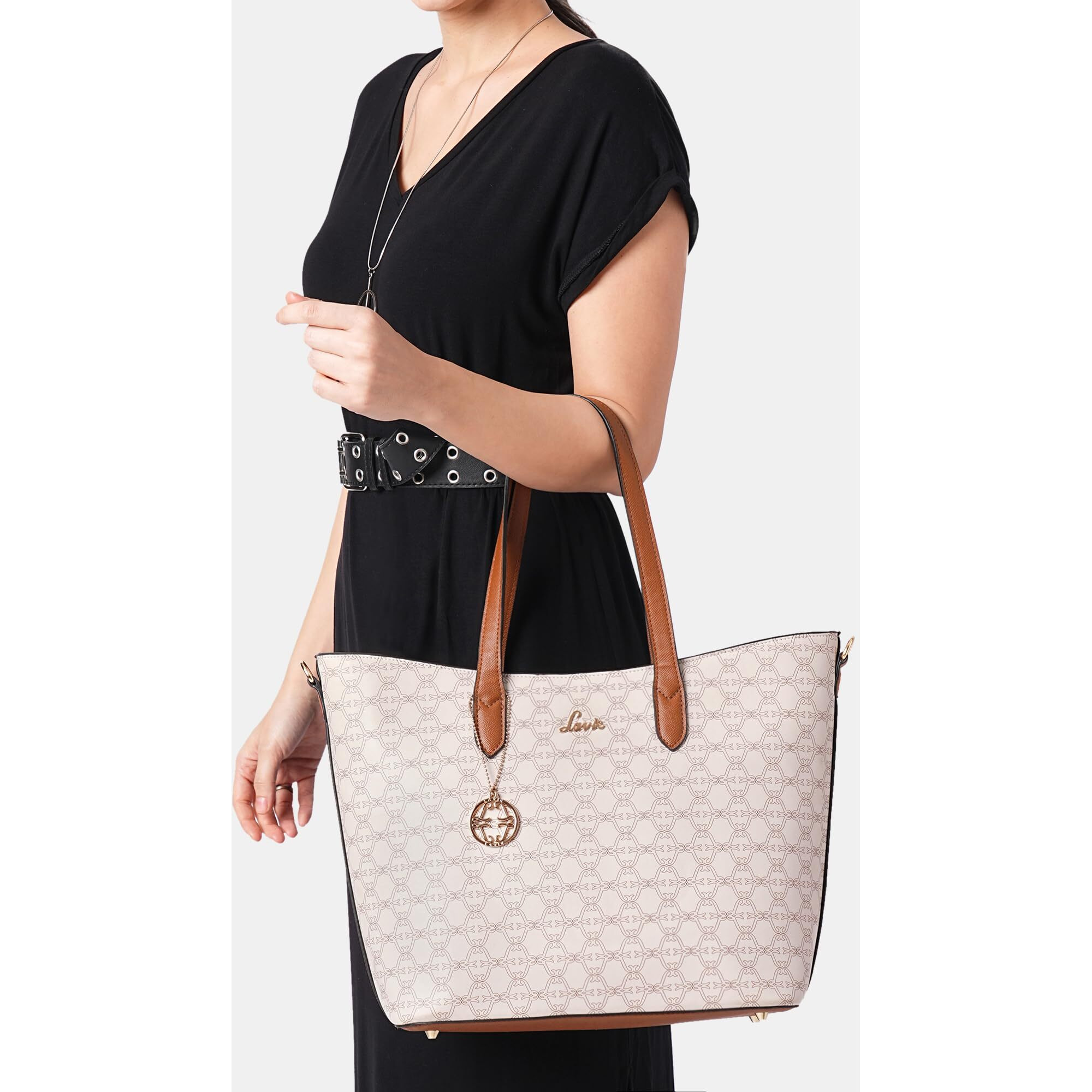 Lavie Women's Monoprint Hailon Tote Bag | Ladies Purse Handbag