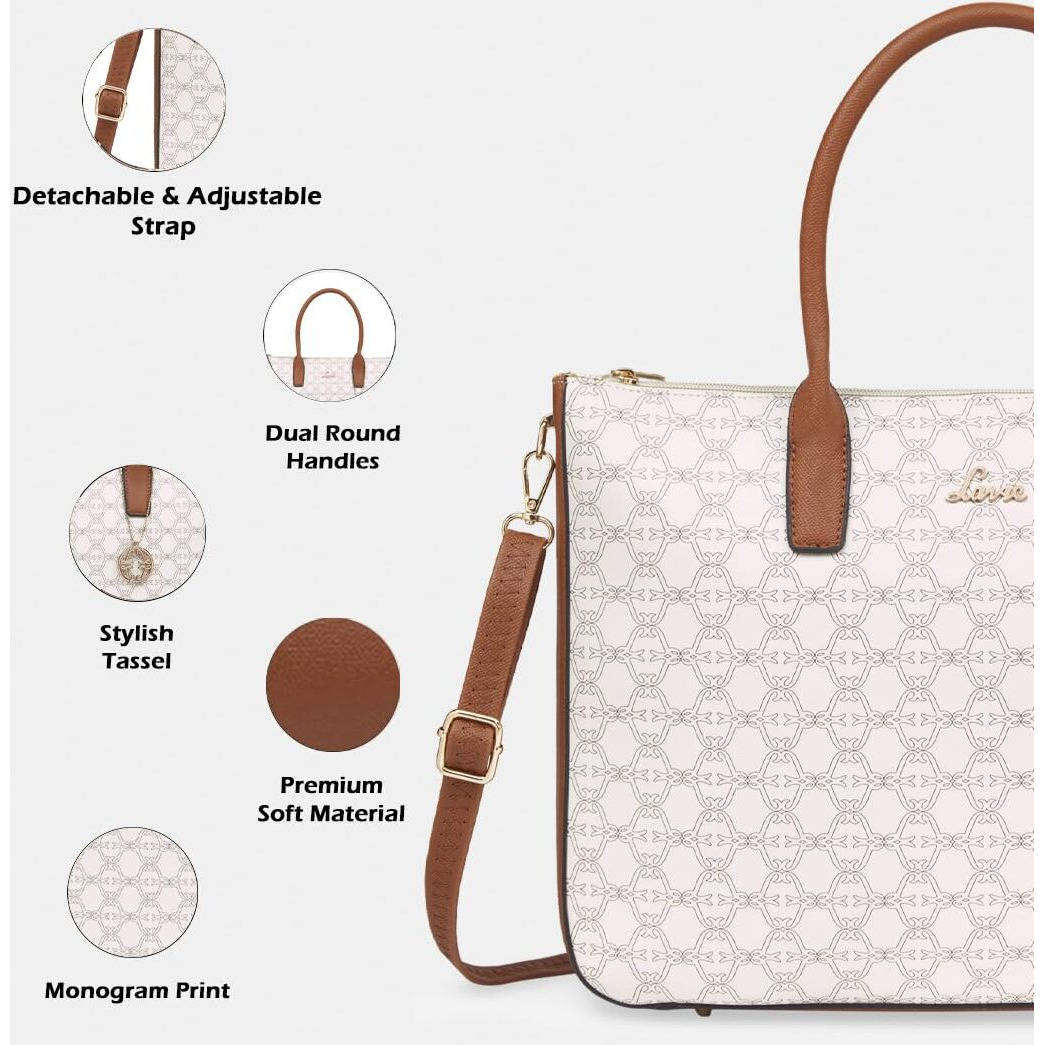 Lavie Women's Monoprint Raily Plus Tote Bag | Ladies Purse Handbag
