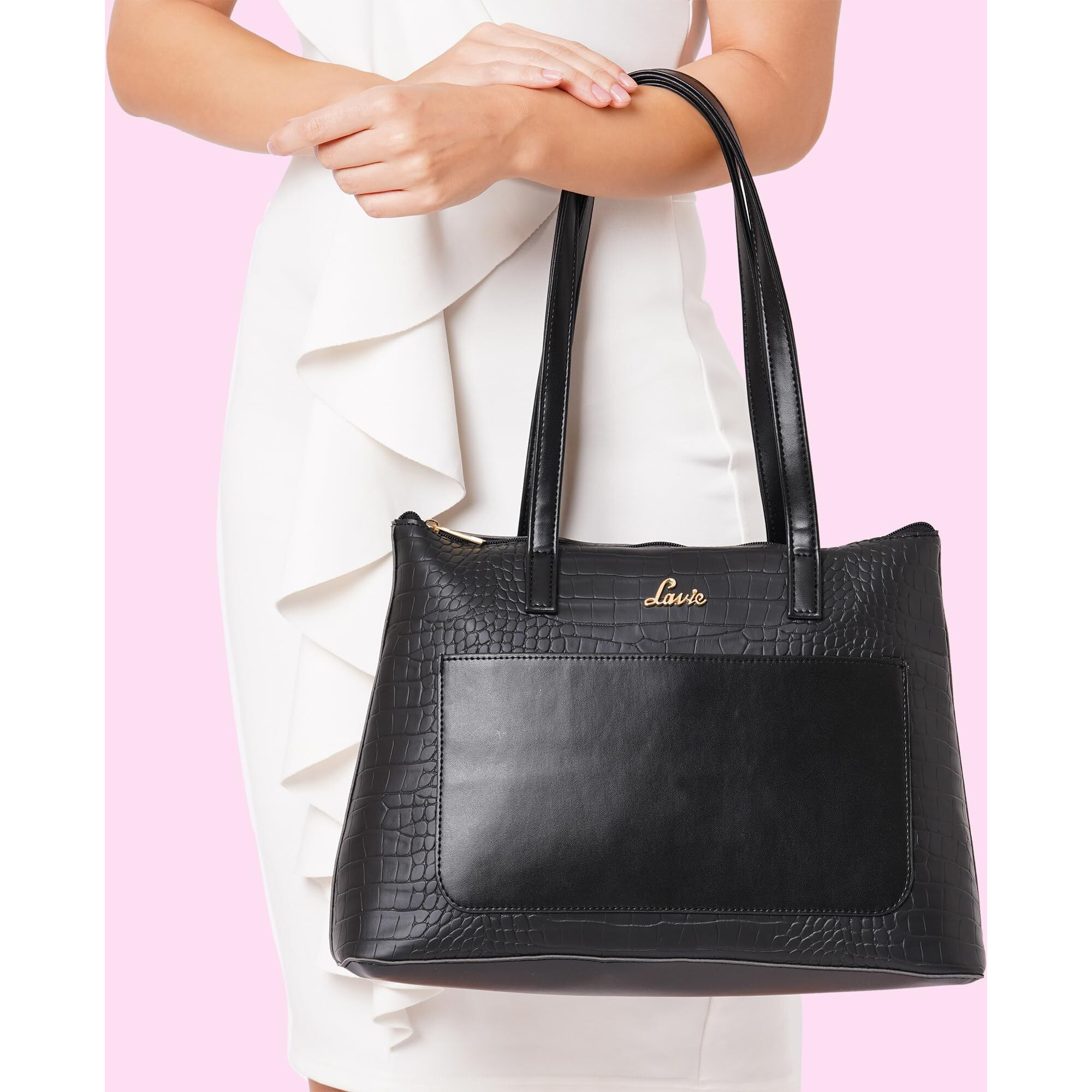 Lavie Women's Croc Module Tote Bag | Ladies Purse Handbag