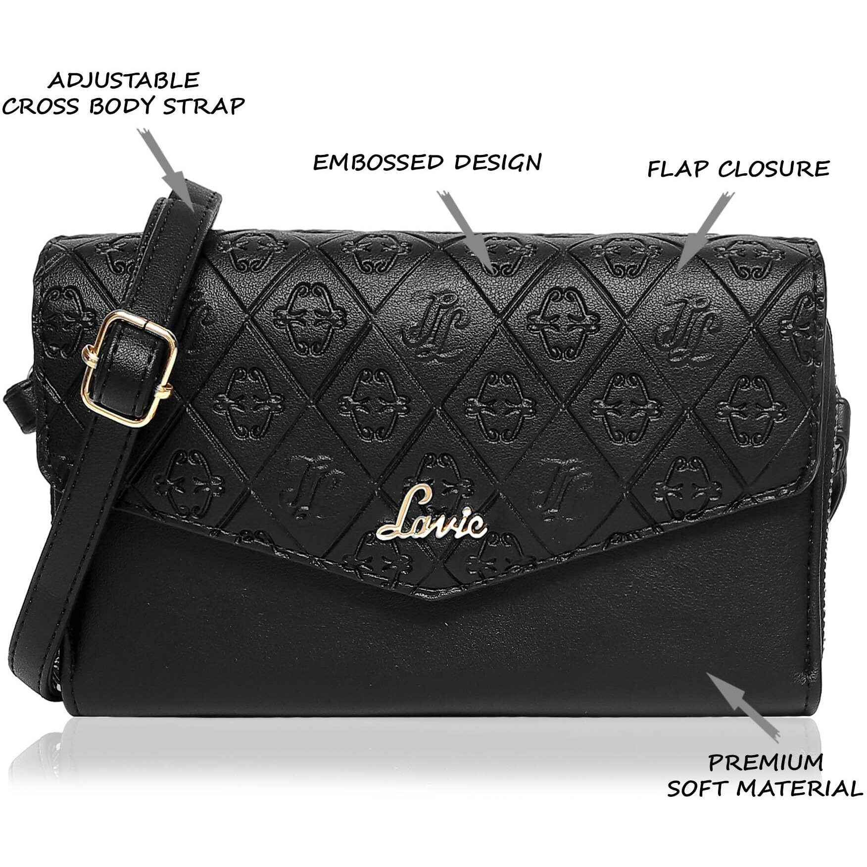 Lavie Women's Deboss Sally Dual Zip Wallet | Ladies Purse Wallet
