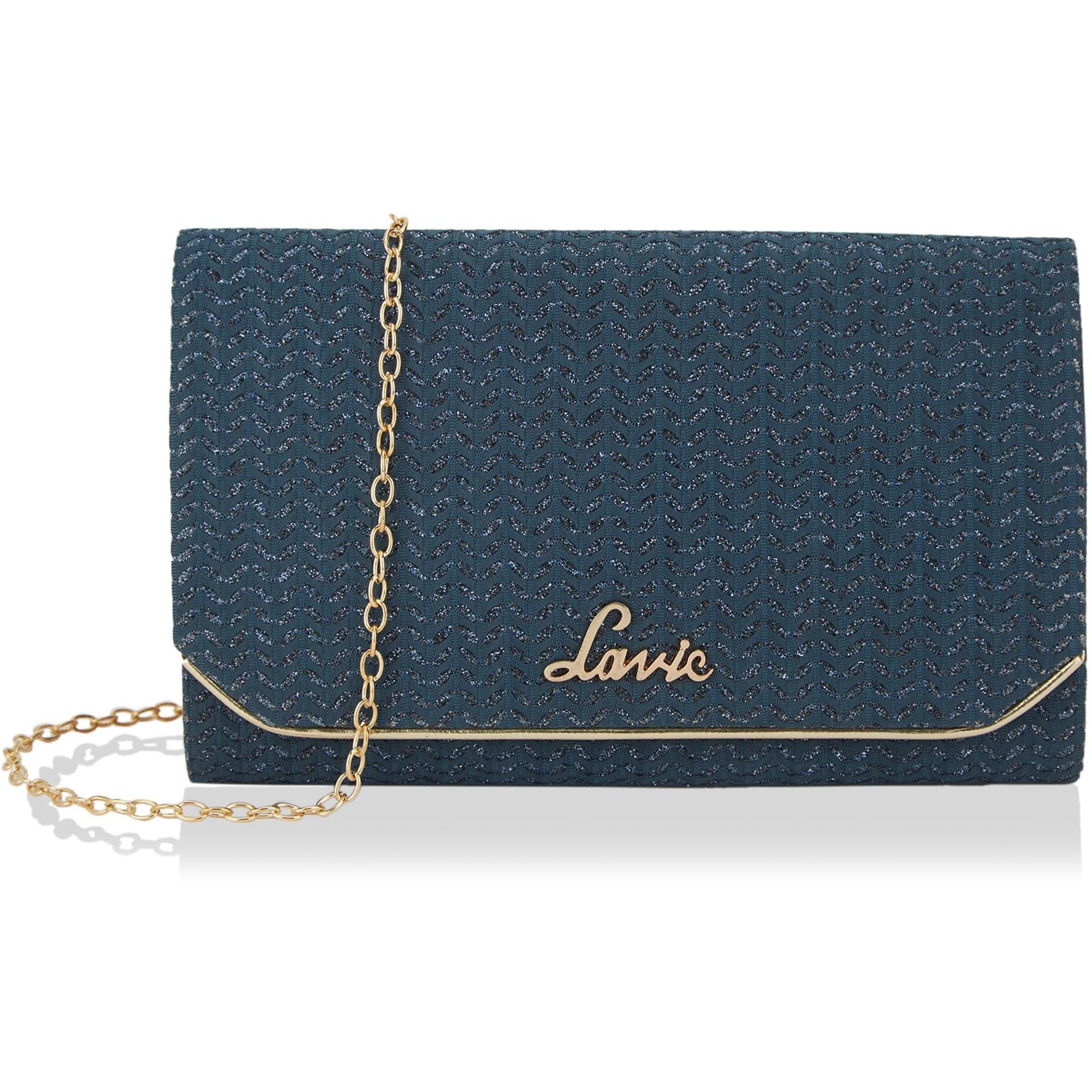 Lavie Women's Spark Ava Envelope Clutch Navy Ladies Purse Handbag