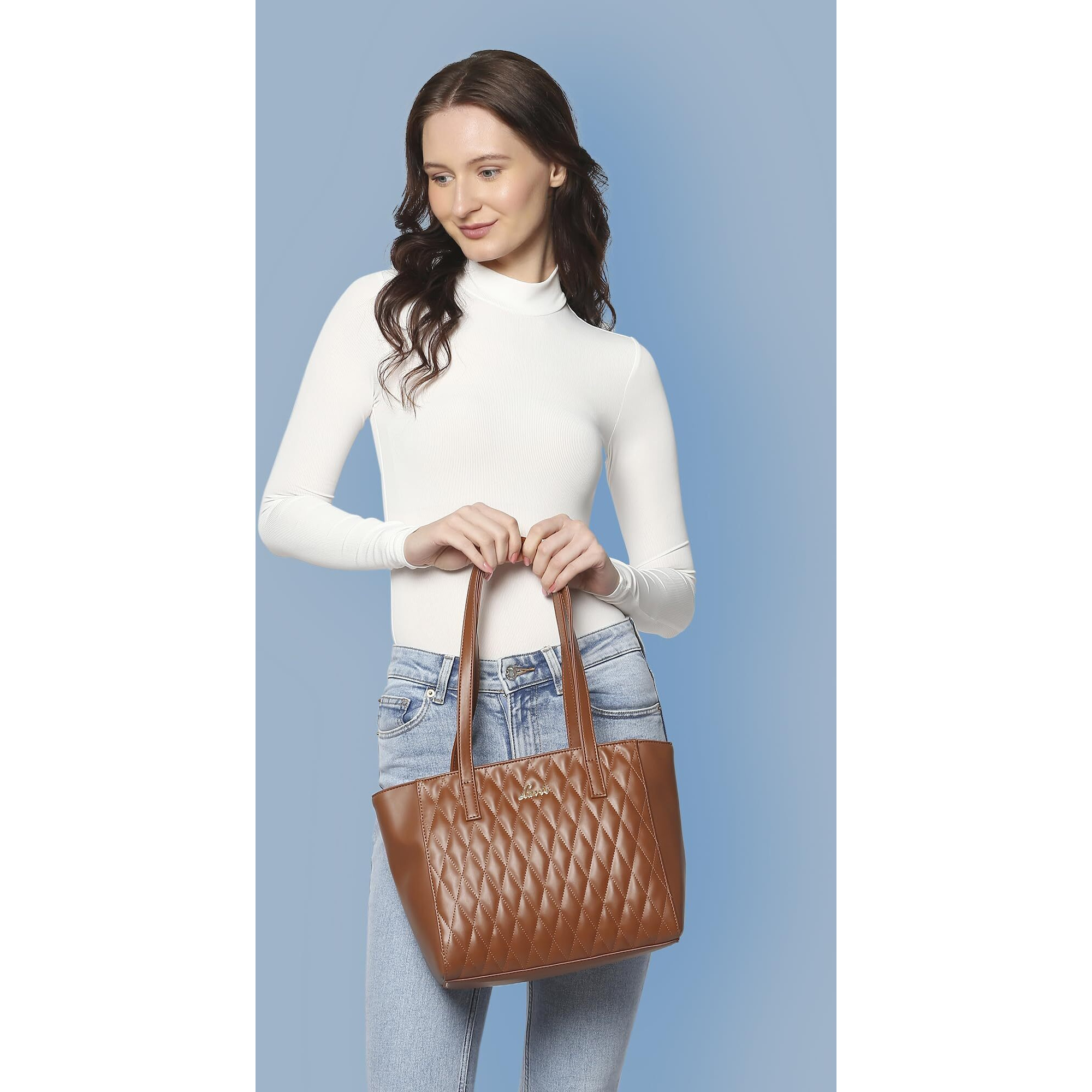Lavie Womens Quilt Betty Tote Bag | Ladies Purse Handbag