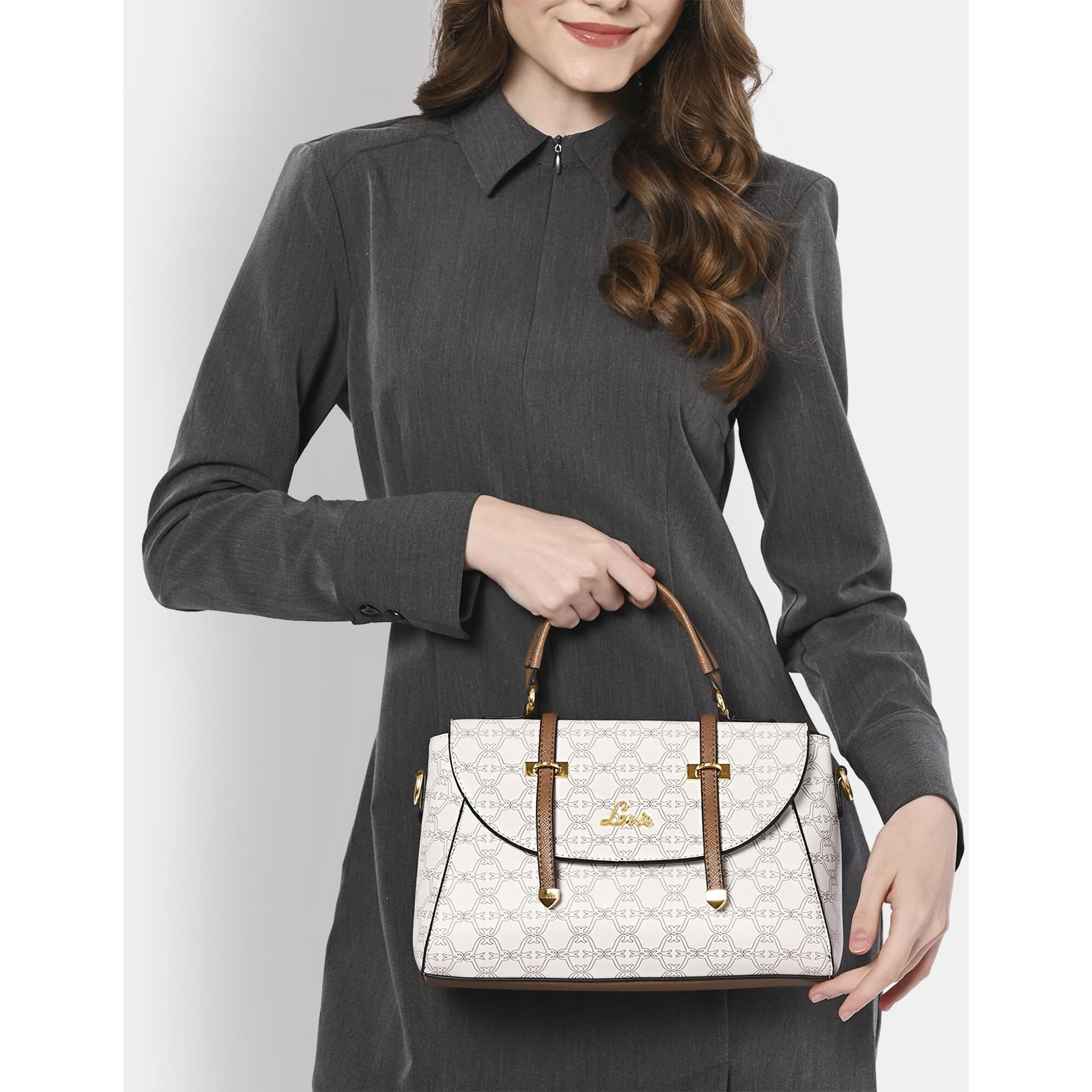 Lavie Women's Mono Beech Flap Satchel Bag | Ladies Purse Handbag