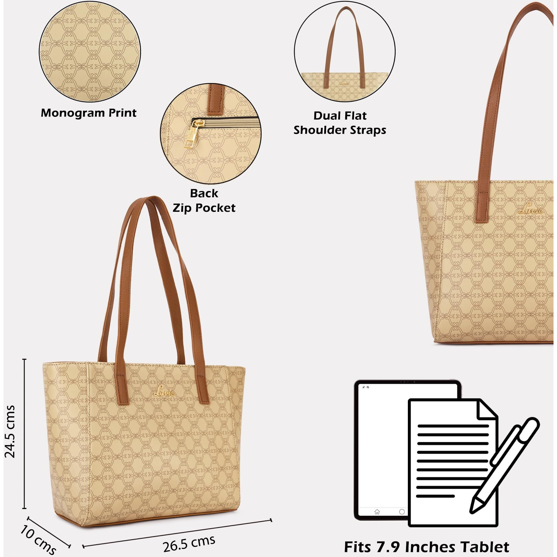 Lavie Women's Mono Betula Medium Tote Bag | Ladies Purse Handbag
